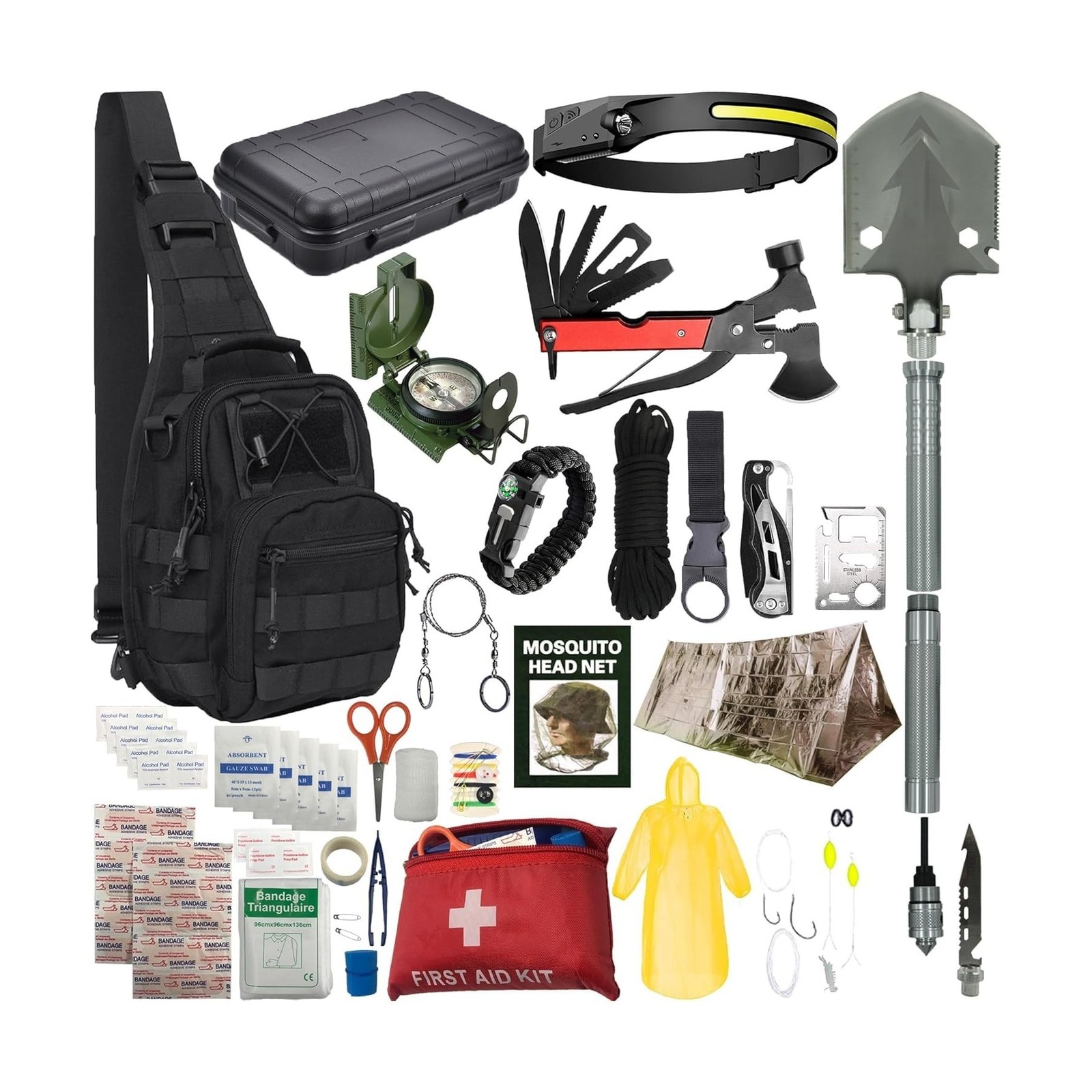 Survival Kit - All-in-One Survival Gear and Supplies for Camping, Hiking, Hun...