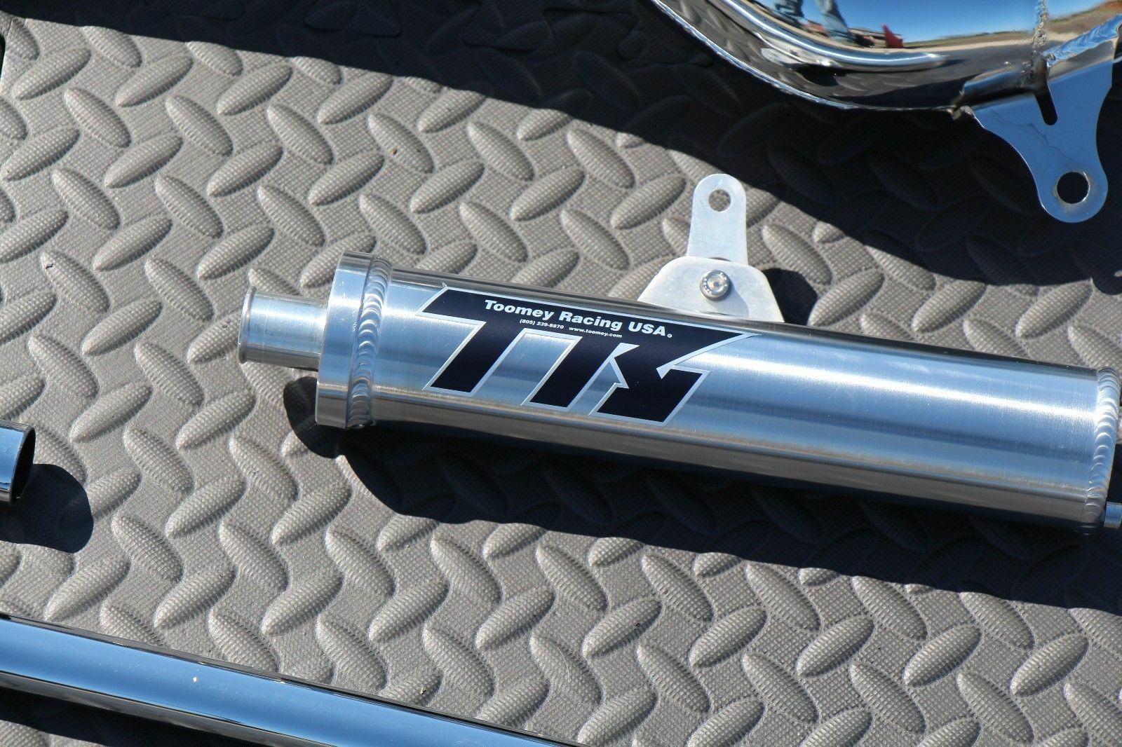 NEW Yamaha Banshee CHROME Toomey Racing T5 Pipes + T-5 silencers 1987-2006