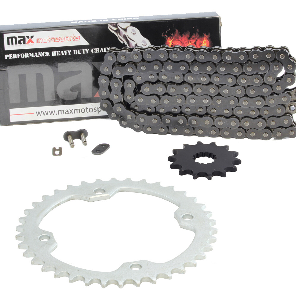 Black Drive Chain & Sprocket Kit For Honda TRX90 TRX90EX TRX90X 2X4 1993-2017