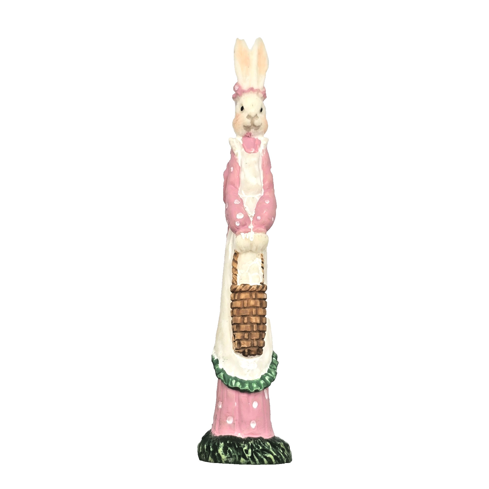 Vintage Easter Village Rabbit Bunny Houses Trees Decor Set of 12