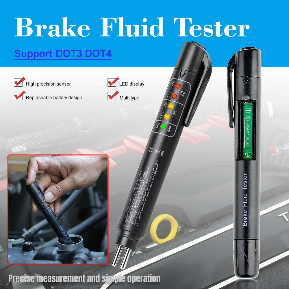 2026 MUCAR Car Fluid Liquid Tester Oil Moisture Tester 5 LED Indicator Pen Brake