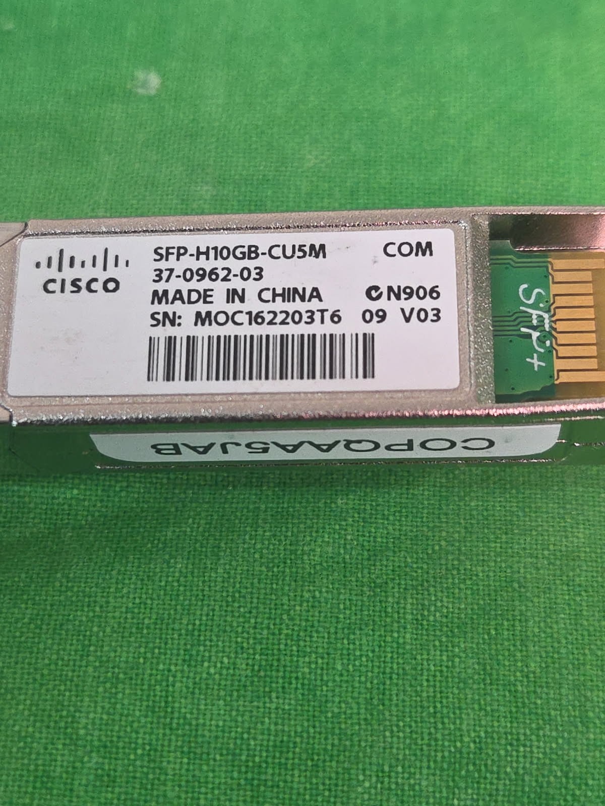Cisco 10GBASE-CU SFP+ Cable SFP-H10GB-CU5M / 37-0962-03 LOT OF 13 PCS