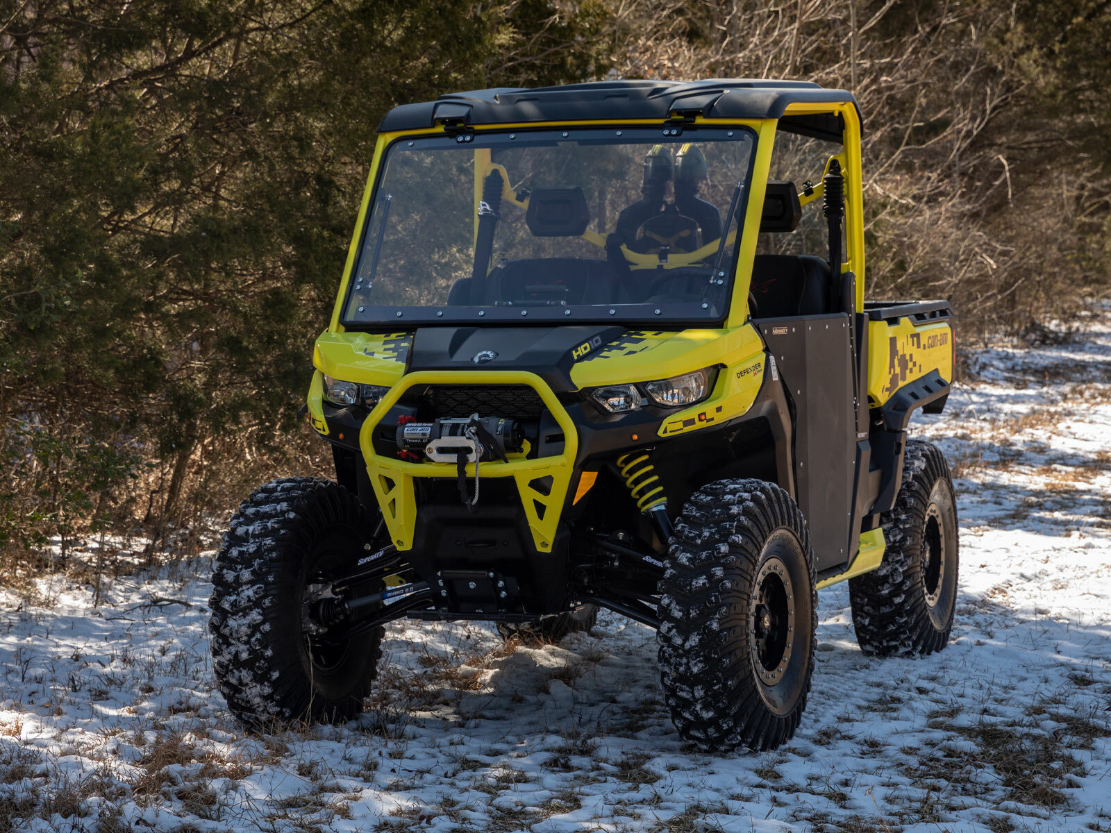 SuperATV High Clearance 2" Forward Offset A-Arms for Can-Am Defender See Fitment