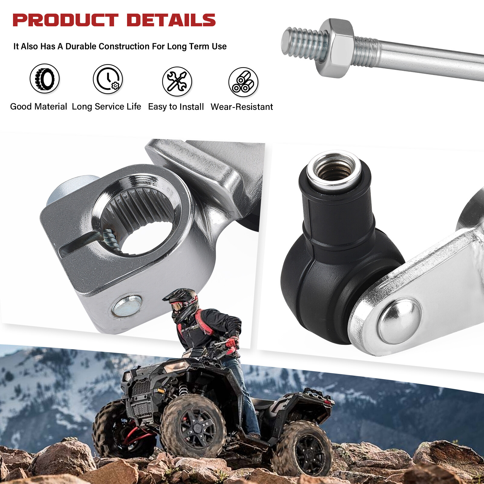 Shift Arm Linkage Cam & Shift Rod for Yamaha Big Bear Wolverine Kodiak 350 400