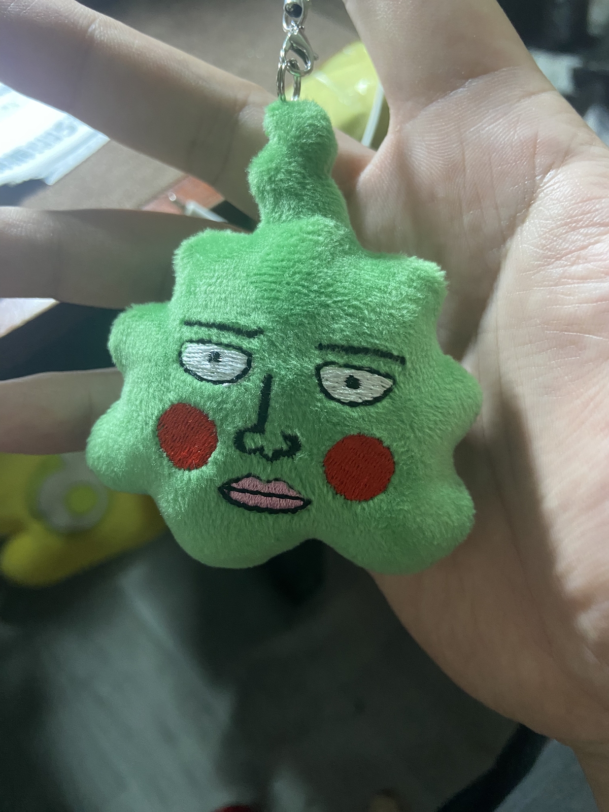 Anime Mob Psycho 100 Ⅲ Dimple Plush Keychain Pendant Keyring For Bag Doll Toy