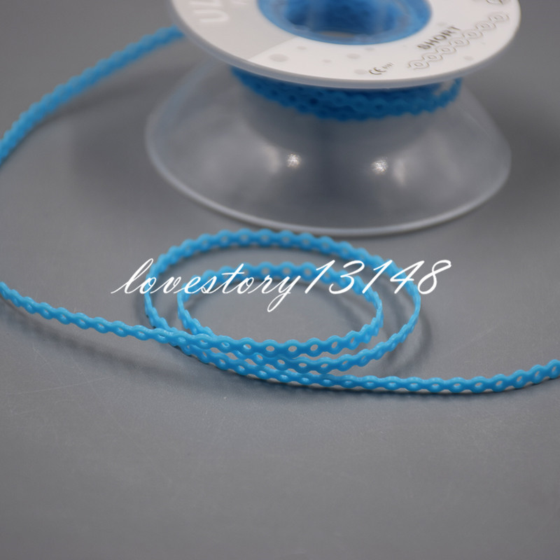 Dental Ortho Elastic Ultra Power Chain Rubber Braces Bands Long/Short/Continuous