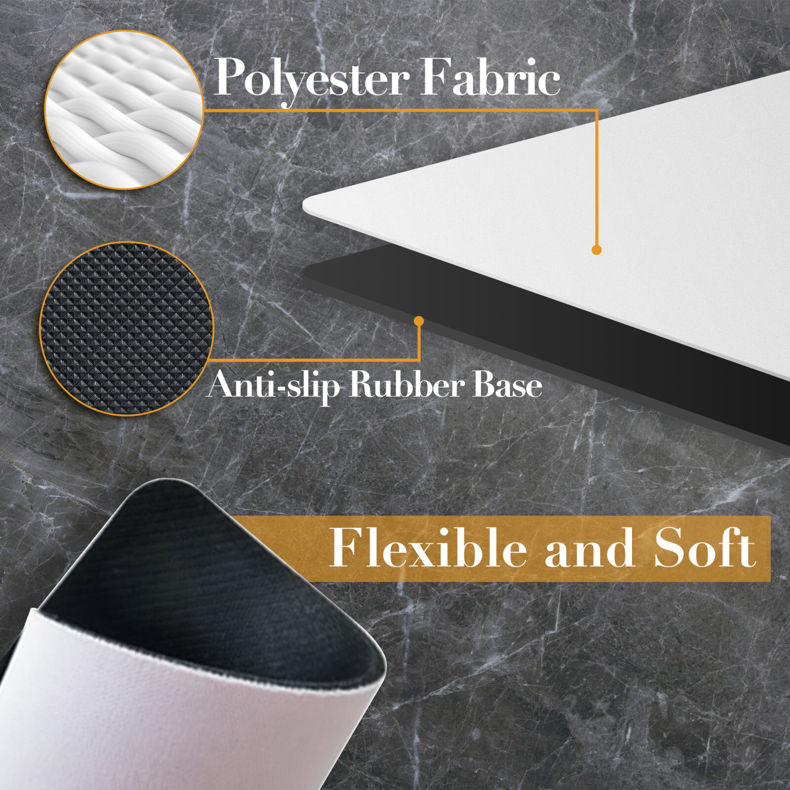 110 Pcs Bulk A-SUB Subimation Mouse Pads 9.4"x7.9"x0.12" Thick White Gaming Pads