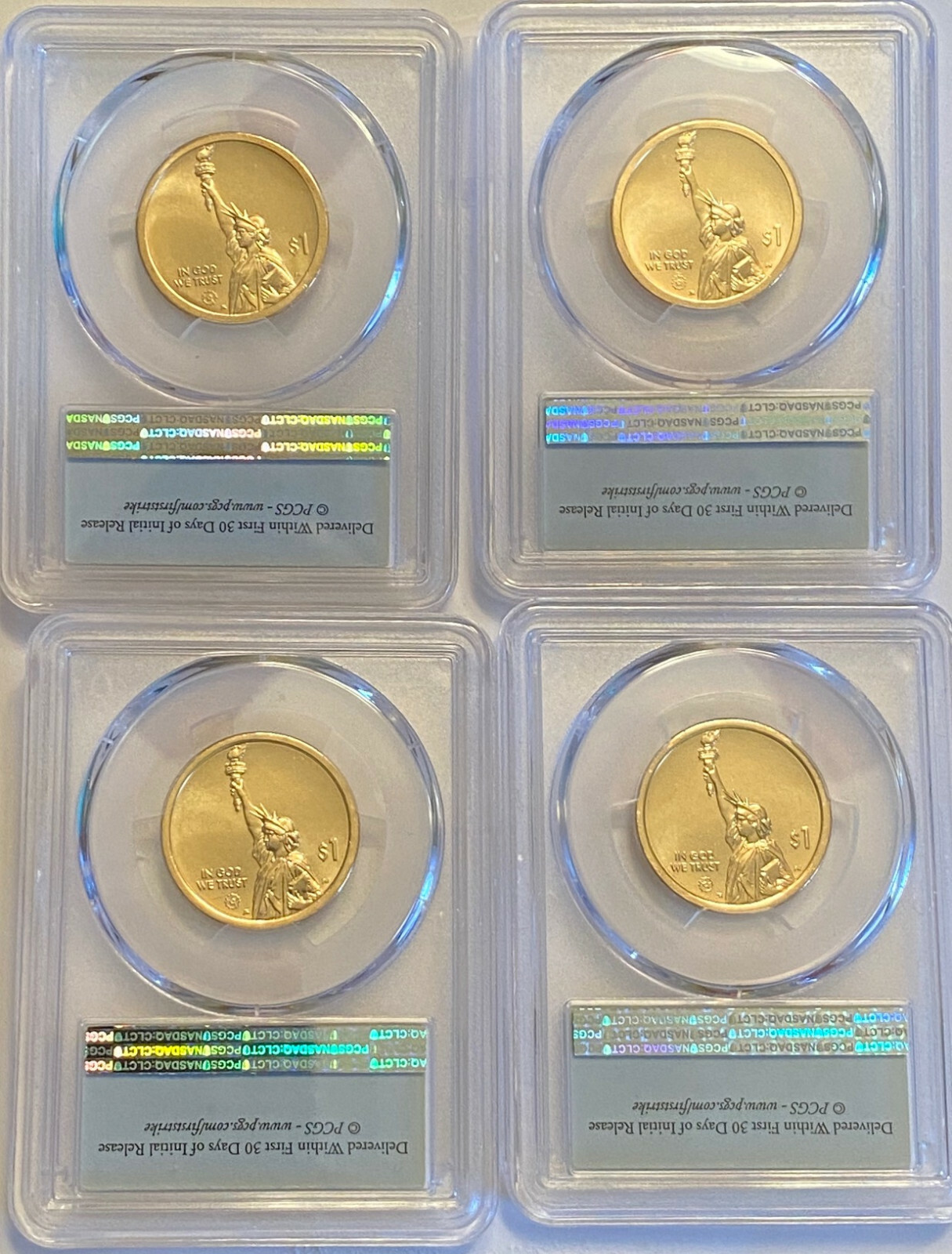 2020 Innovation Dollar PCGS MS66 P D AB - 4 Coin Set First Strike MA