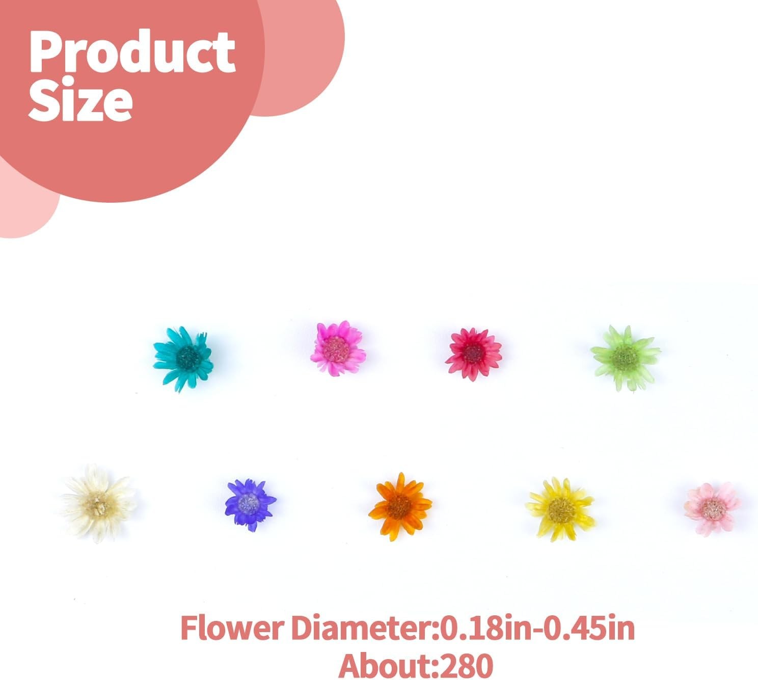 300 PCS Mini Dried Flowers for Resin, Small Dried Flowers for Crafts, Mini-Dried