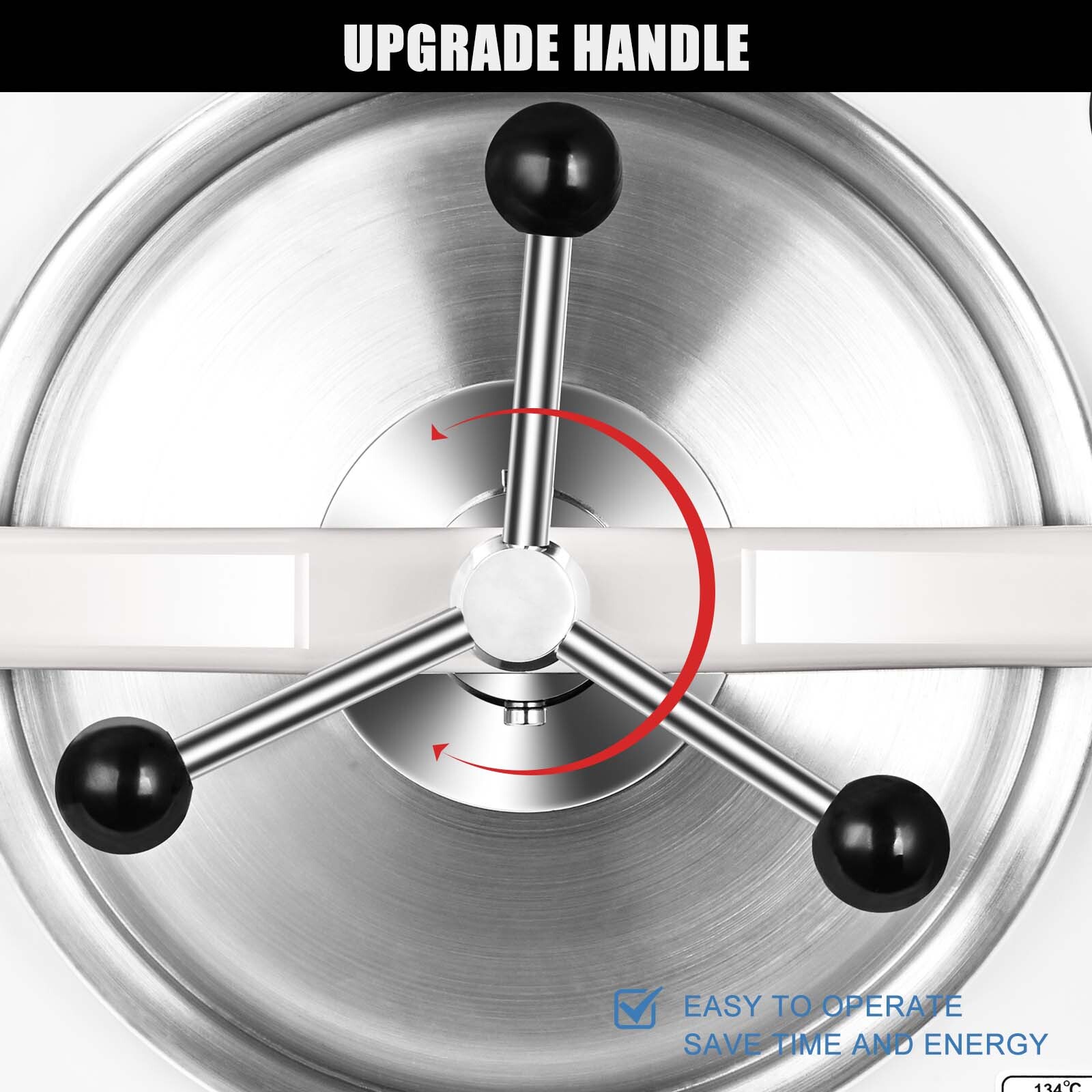 18L Dental Autoclave Steam Sterilizer 252℉ & 273℉ Surgical Medical Sterilization