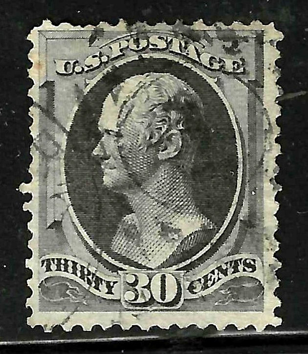 Sc #154/165/190 Lighter Cancel 30 Cent Hamilton Banknote 1873 US 87A31