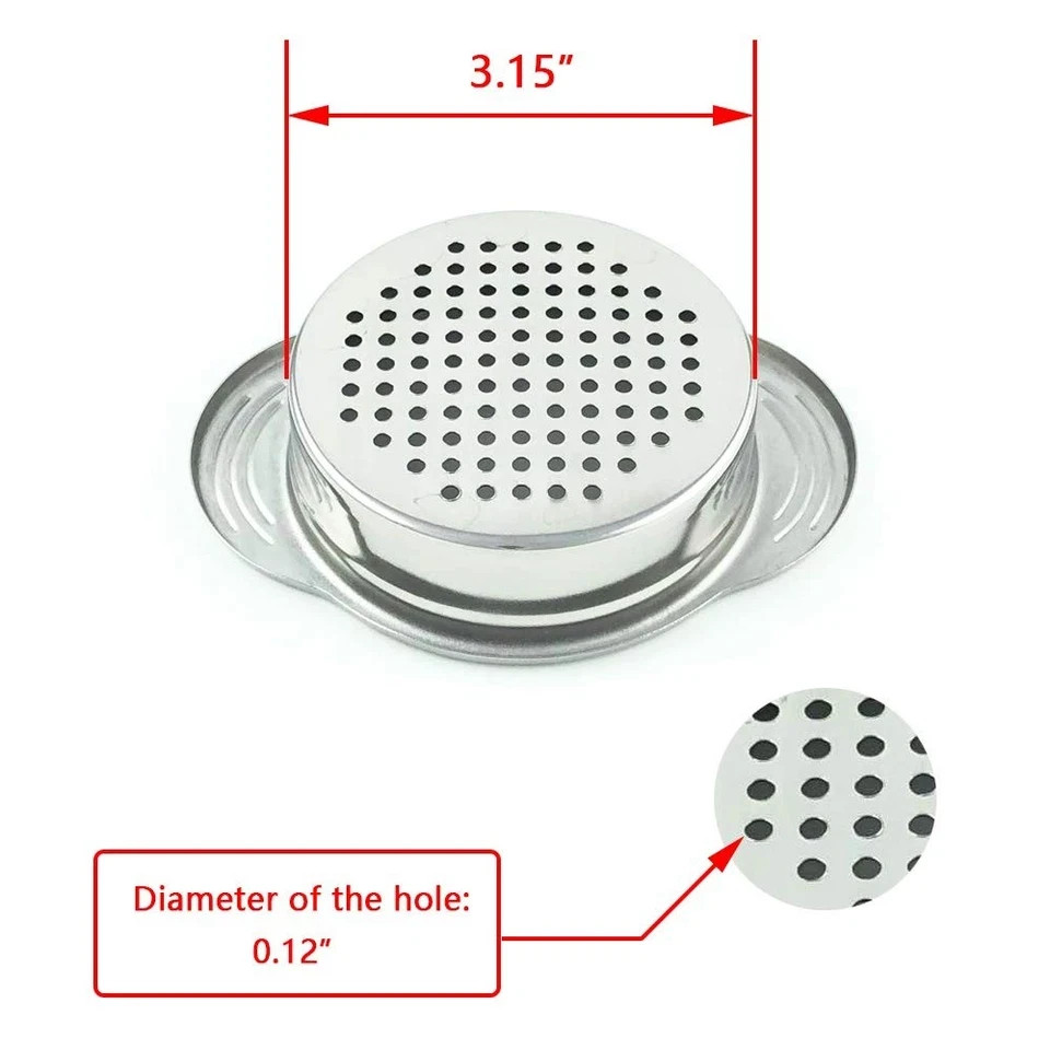 Can Strainer - Tuna Strainer - Food Grade 304 (18/8) Stainless Steel, Dishwas...