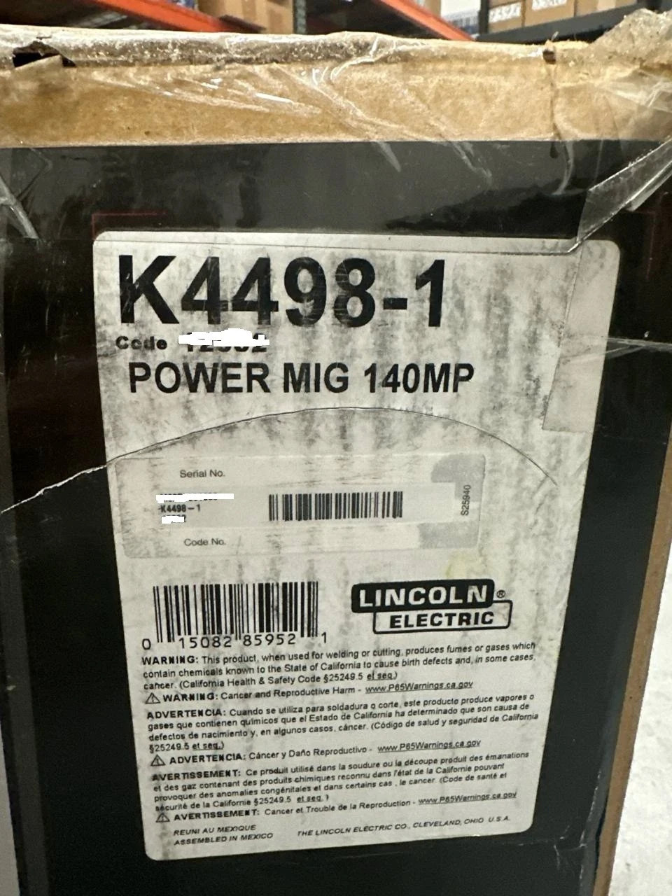 Lincoln Electric K4498-1 Power MIG MP Multi-Process Welder - Brand New
