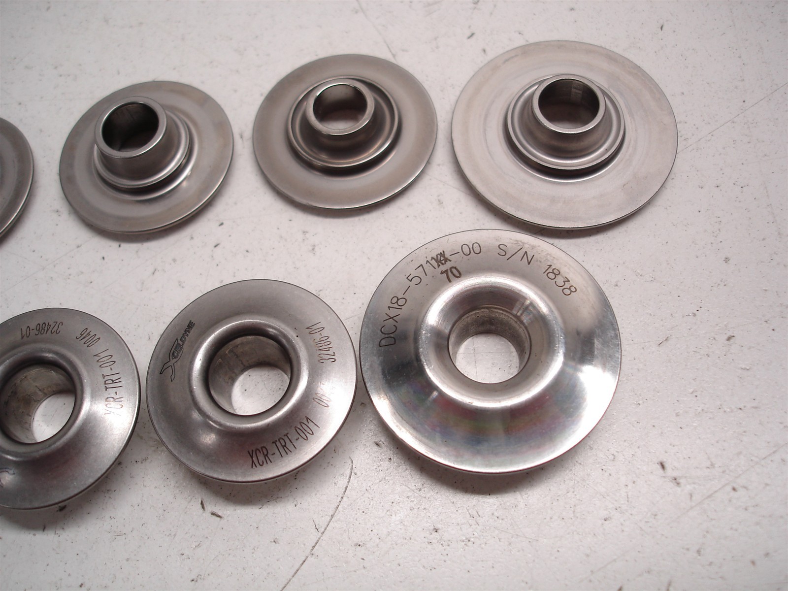 BULK 615 pcs NASCAR DEL WEST STEEL VALVE SPRING RETAINERS MINI TOPLOCK HENDRICK