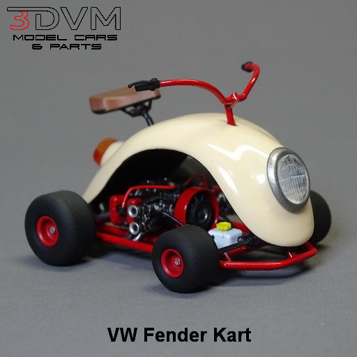 1:25-1:24 Scale Resin VW Fender Kart Model Kit, Un-assembled