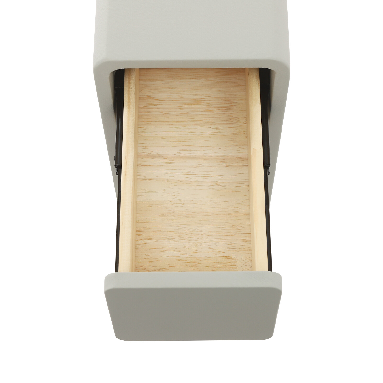 Solid Wood Bedside Table With Drawers, 3 Tiers Small Narrow Nightstand Bedroom