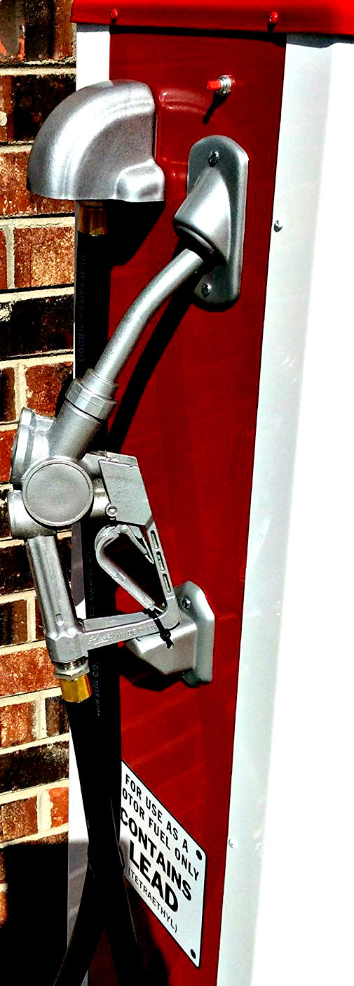 NEW REPLICA ESSO GAS PUMP - ANTIQUE OIL REPRODUCTION (WHITE & RED) - FREE SHIP*