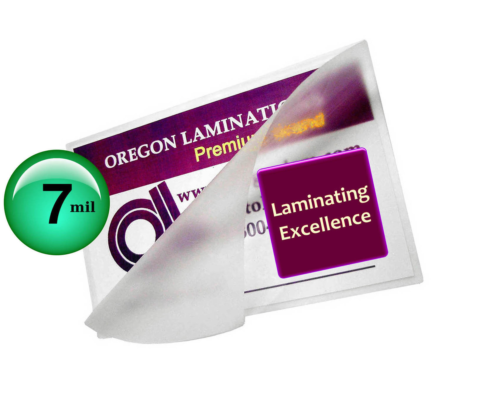 500/pack 7 Mil Letter Size Hot Laminating Pouches 9 x 11.5 Clear 9x11.5