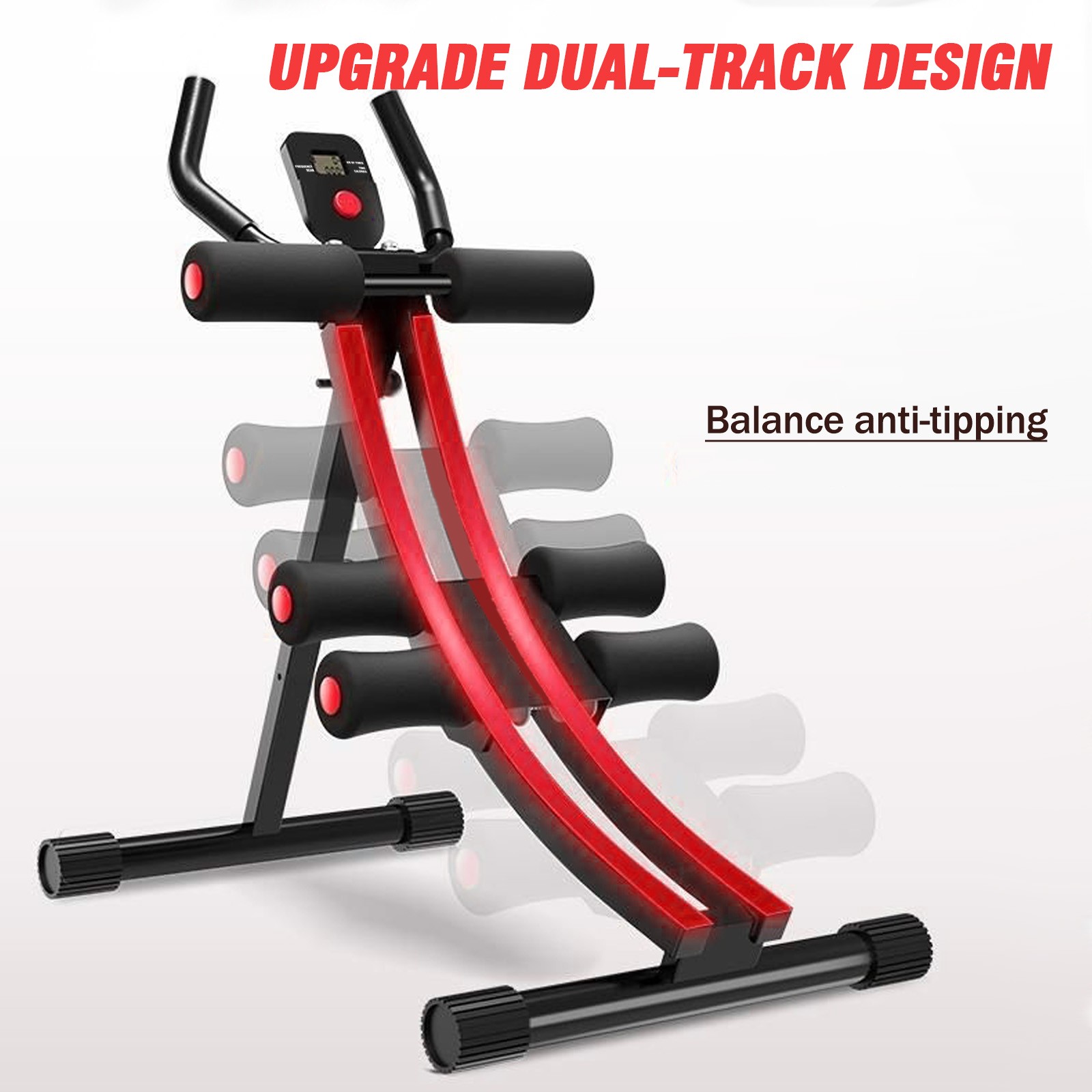 Ab Abdominal Exercise Machine Cruncher Trainer Body Shaper Gym Equipment Trainer