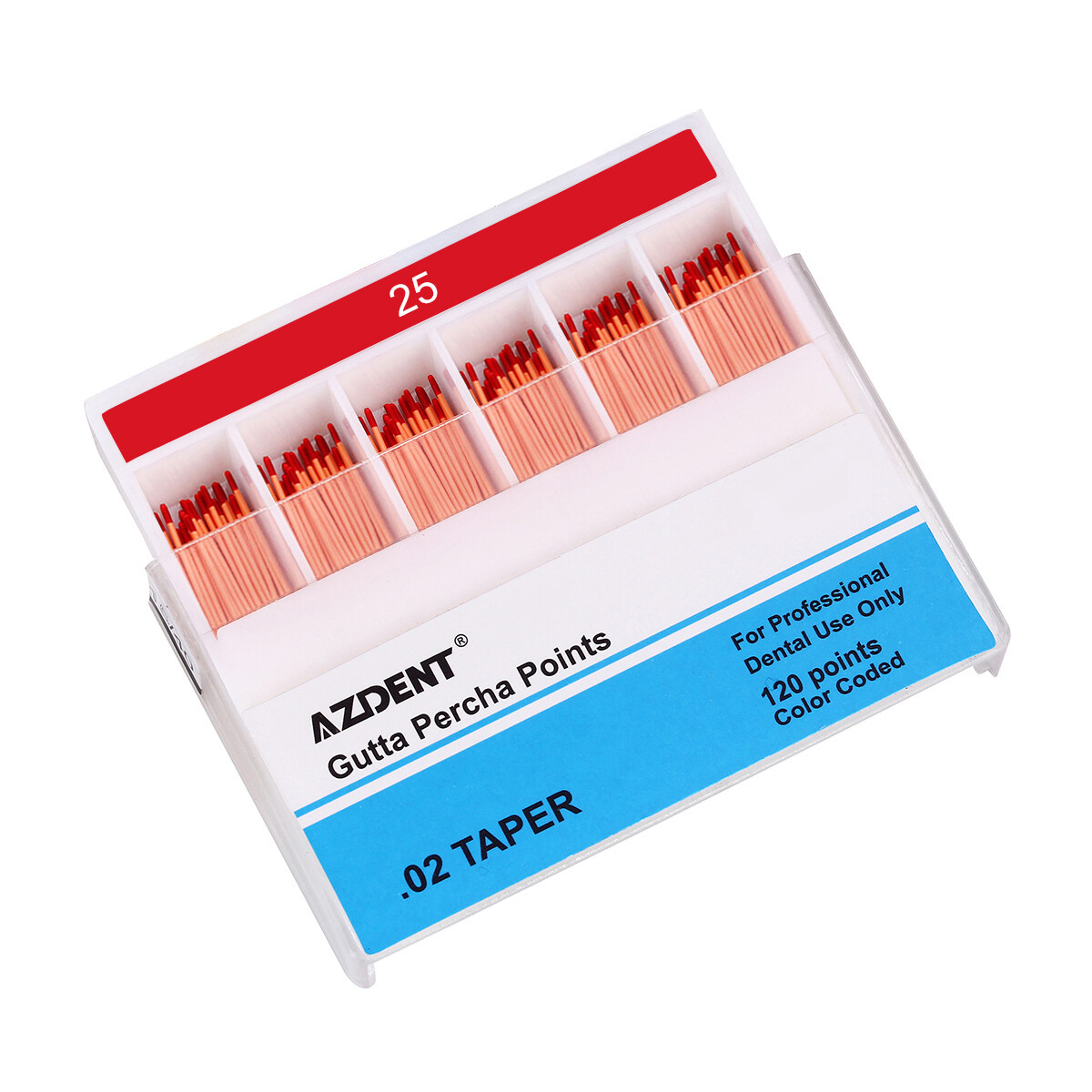 AZDENT Dental Gutta Percha Points.02/.04/.06 Taper For Root Canal Endo Treatment