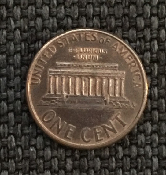 1996 P Lincoln penny, nice colors, actual coin in picture, free shipping.