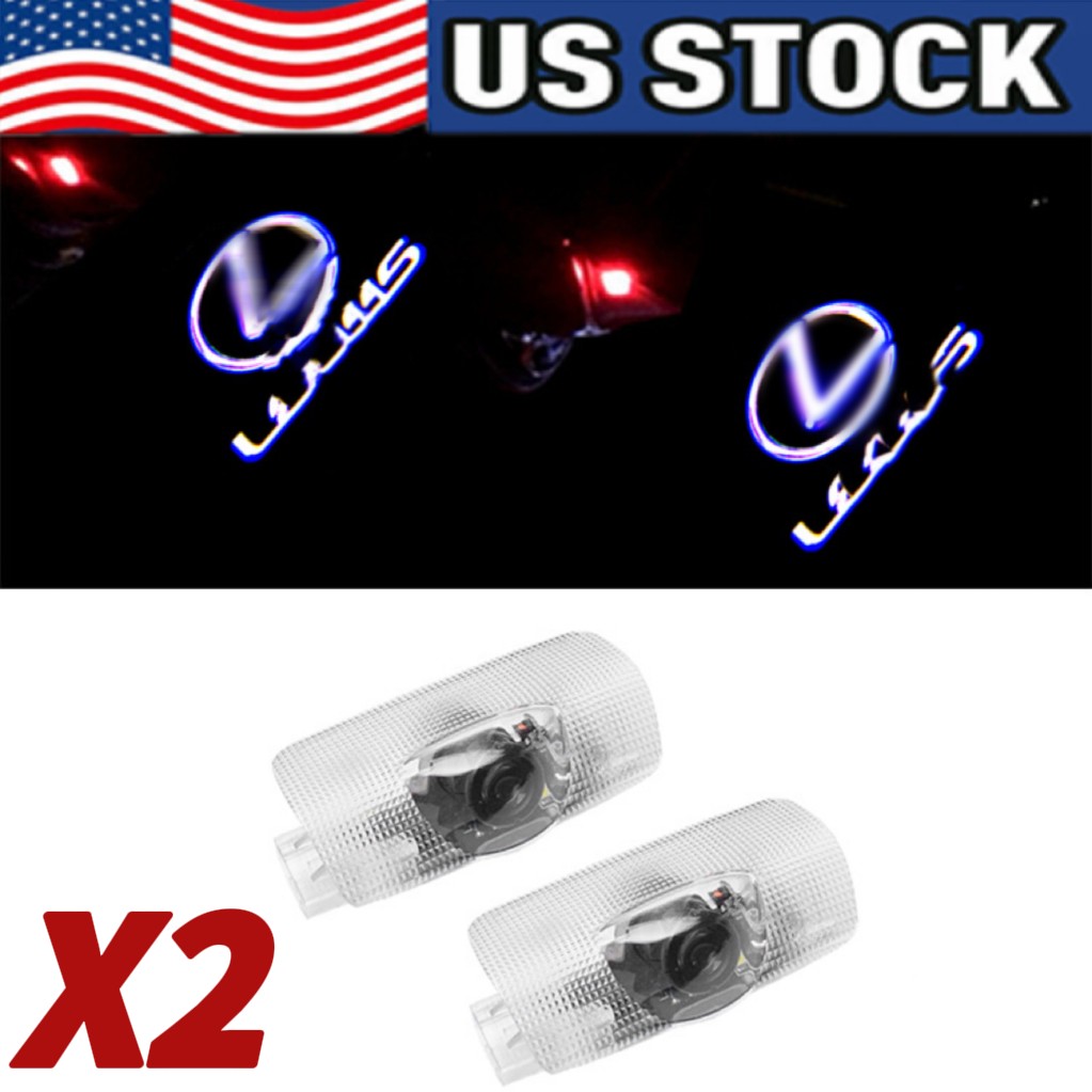 2Pcs LED Door Courtesy Light Shadow Laser Projector for Lexus ES IS LS LX RX GX