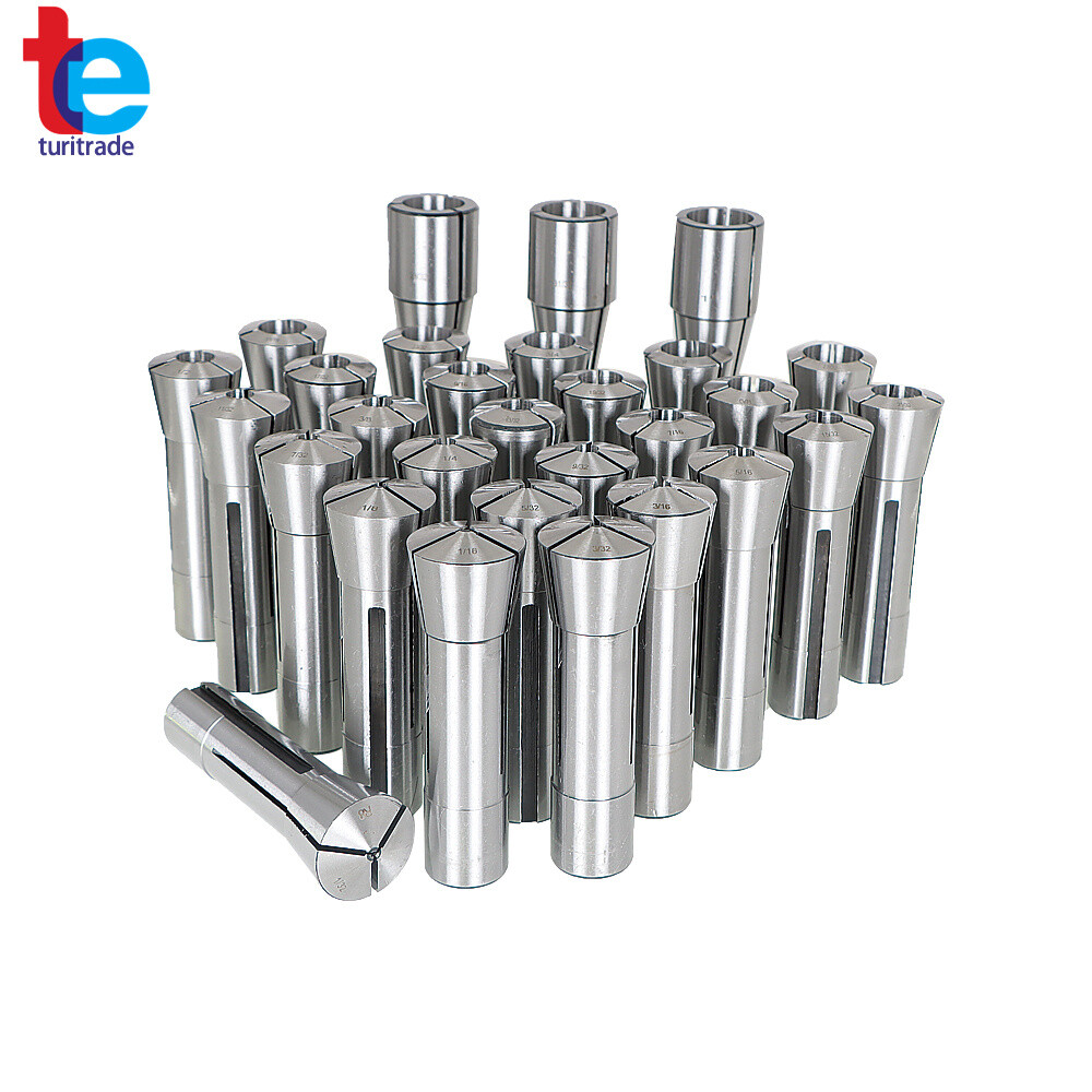 29Pcs R8 Spring Collet Set Fractional 1/32" To 1" High Precision for Bridgeport