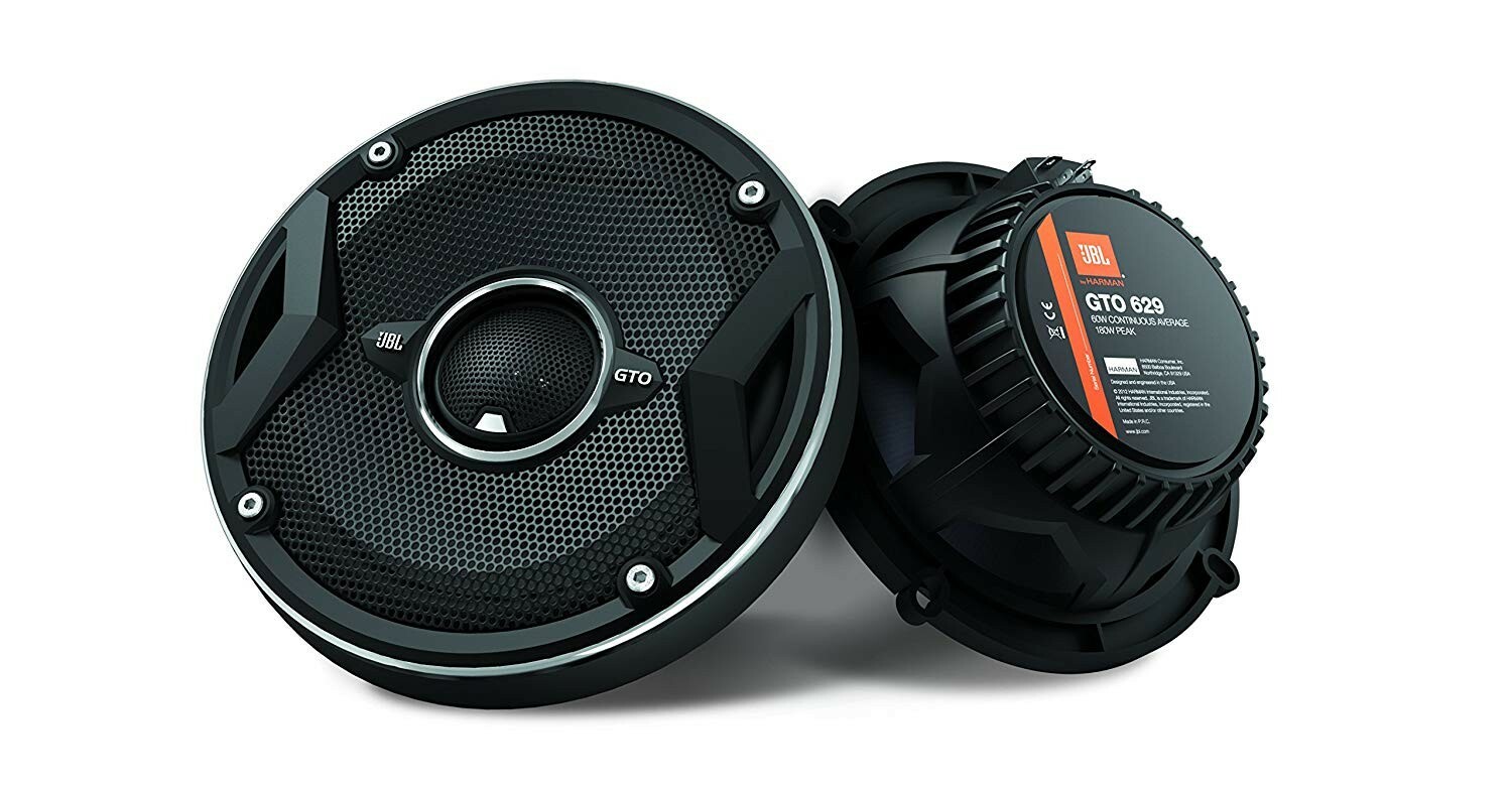 JBL GTO629 6-1/2 inch 360 Watts 2 -Way Coaxial Car/Truck Audio Upgrade Speakers