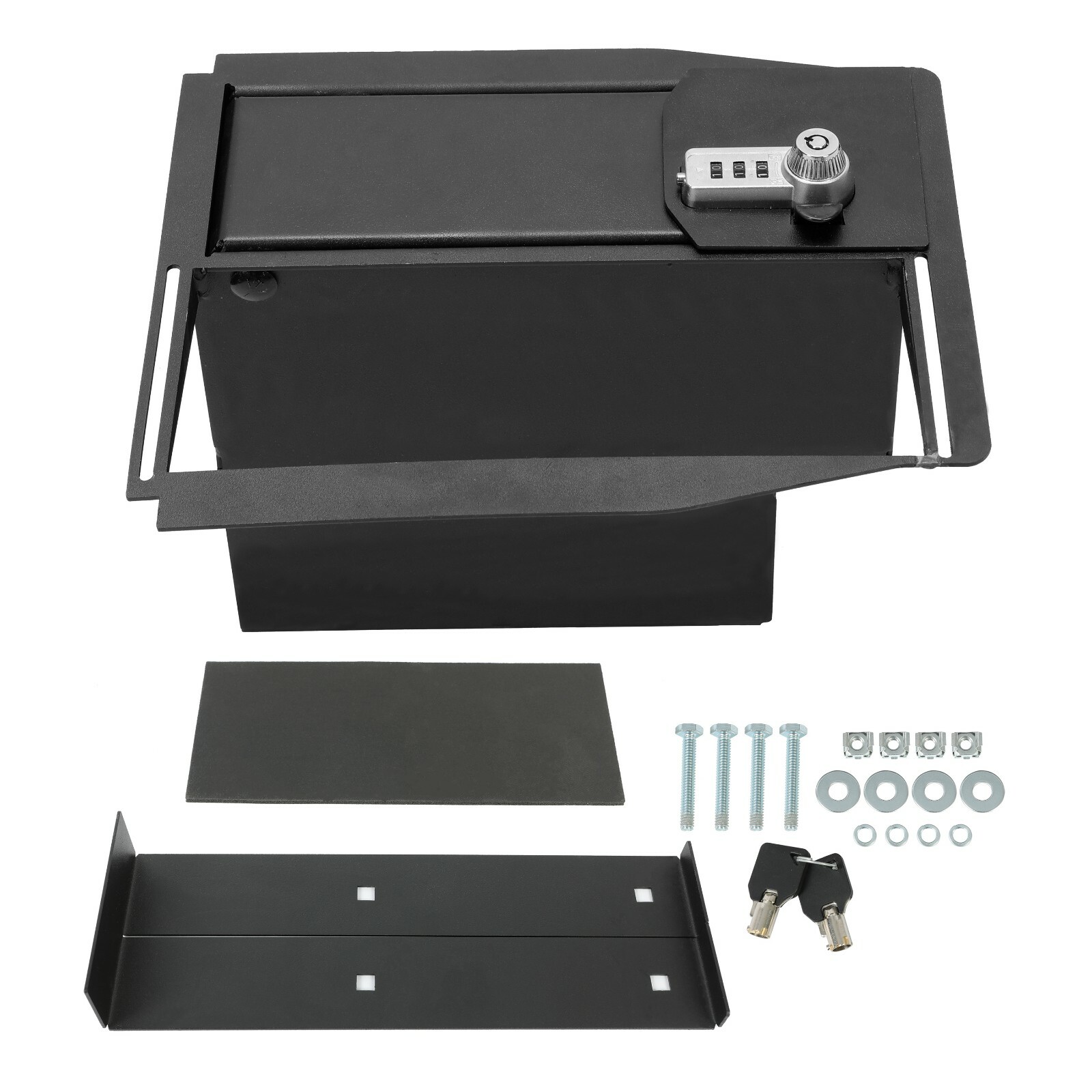 Center Console Safe GUN STORAGE Vault FOR 15-22 F-150 Raptors 17-22 F-250 F-350