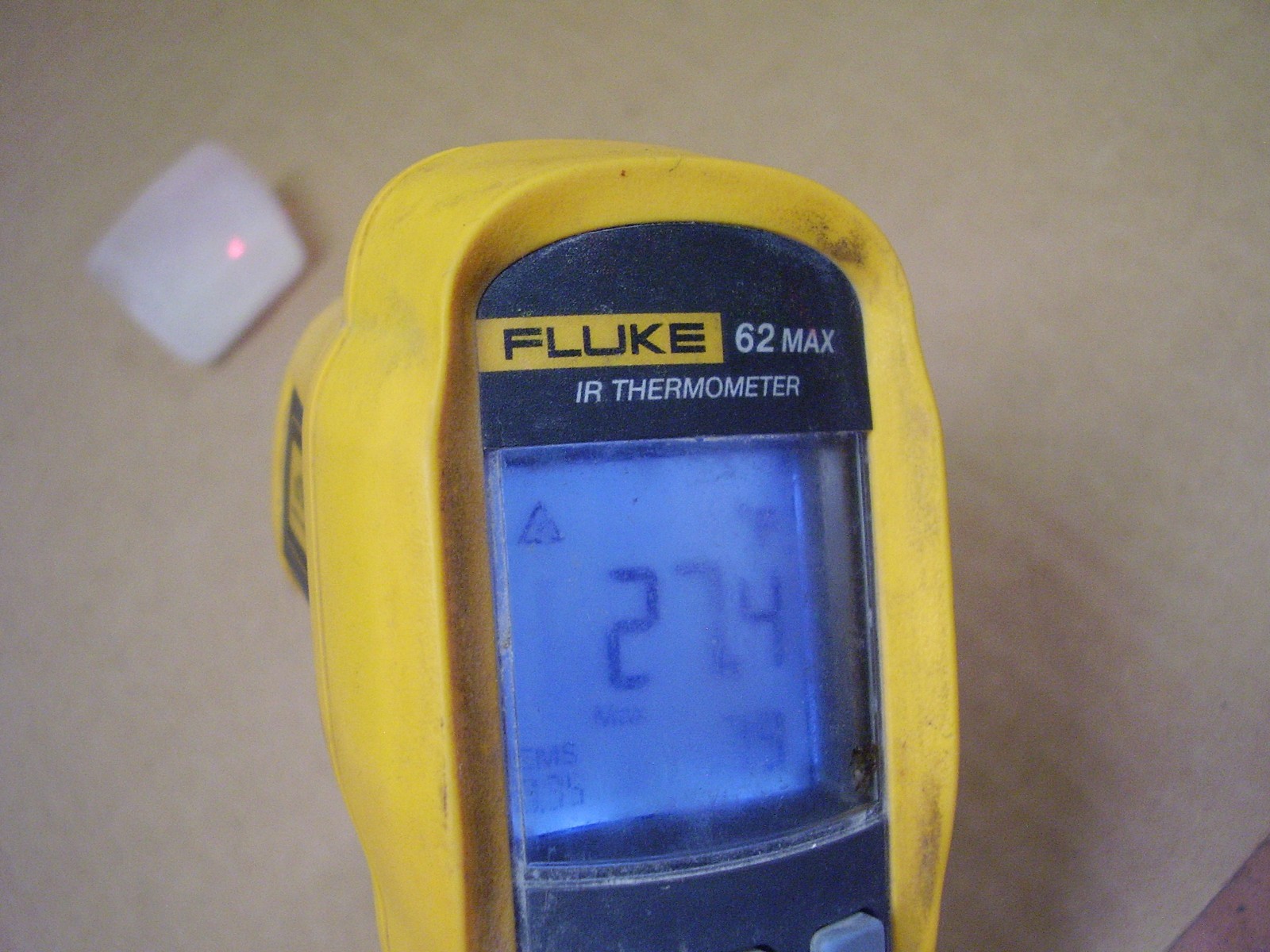 Fluke 62 Max IR Thermometer Missing Battery Cover READ DESC