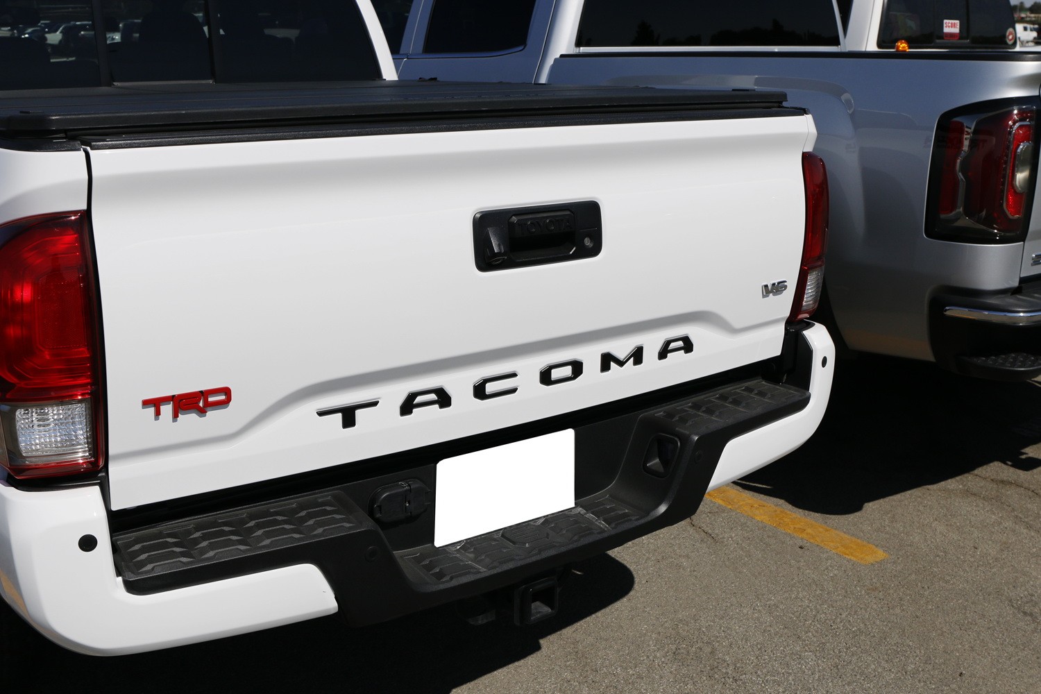 Matte Black Finish 3D Raised Tailgate Letter Pieces For 2024-up Toyota Tacoma