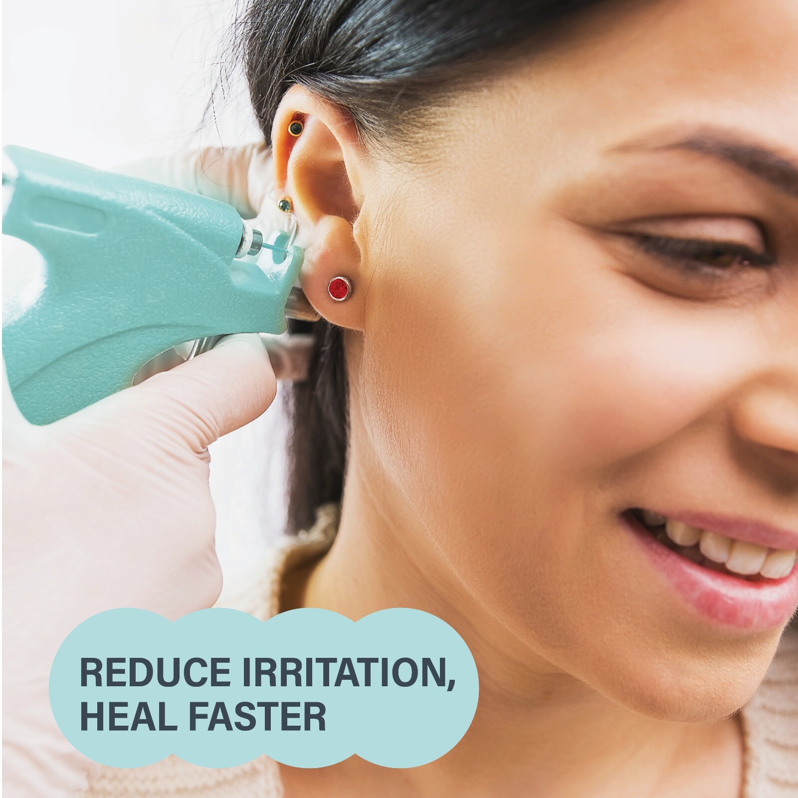 Base Labs Sea Salt Wash For Piercing Aftercare | 4oz | Cleanses & Soothes