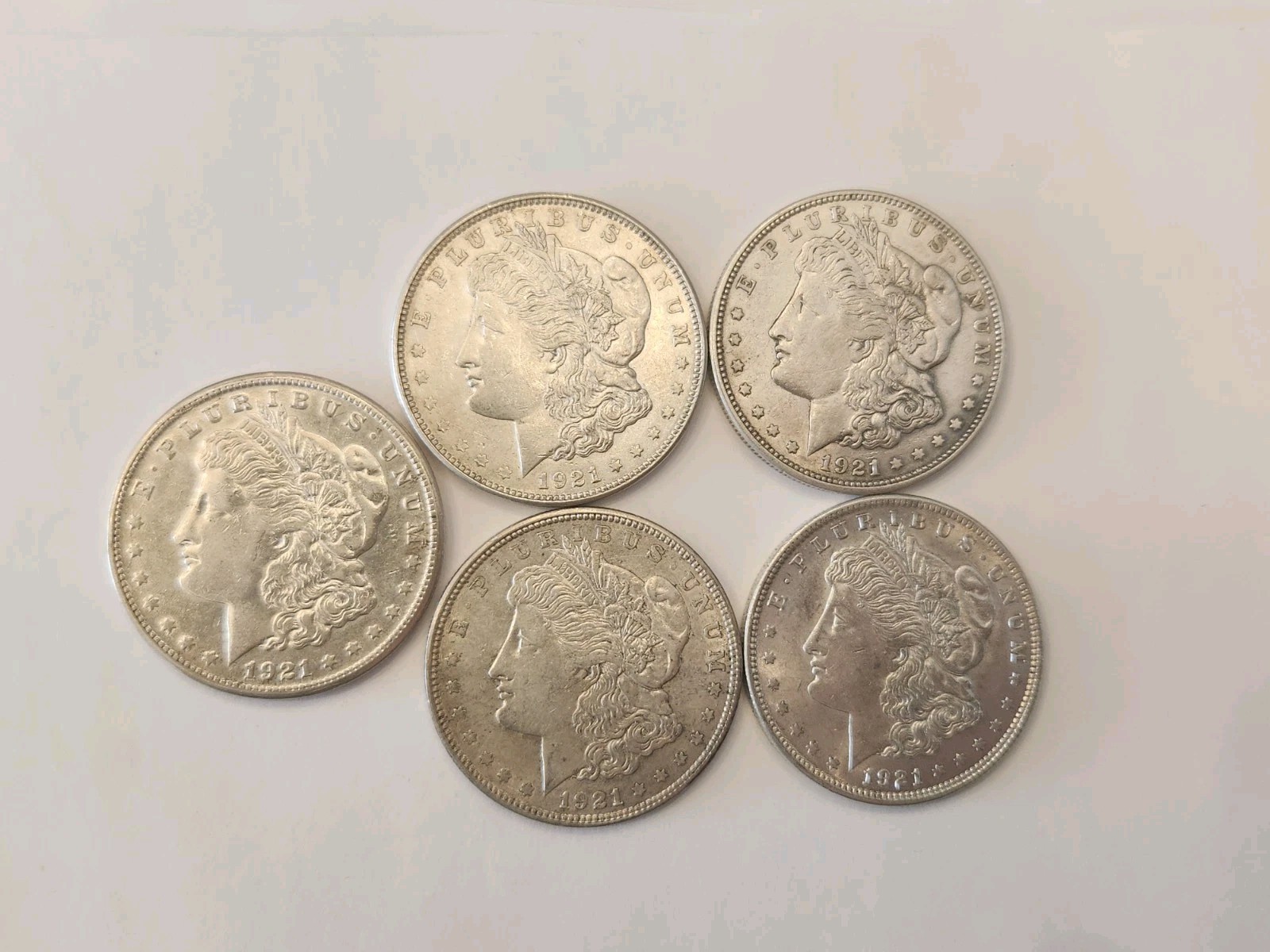 1921 HIGH GRADE 90% SILVER MORGAN DOLLARS SOLD AS CULLS DUE TO POSS CLEANING