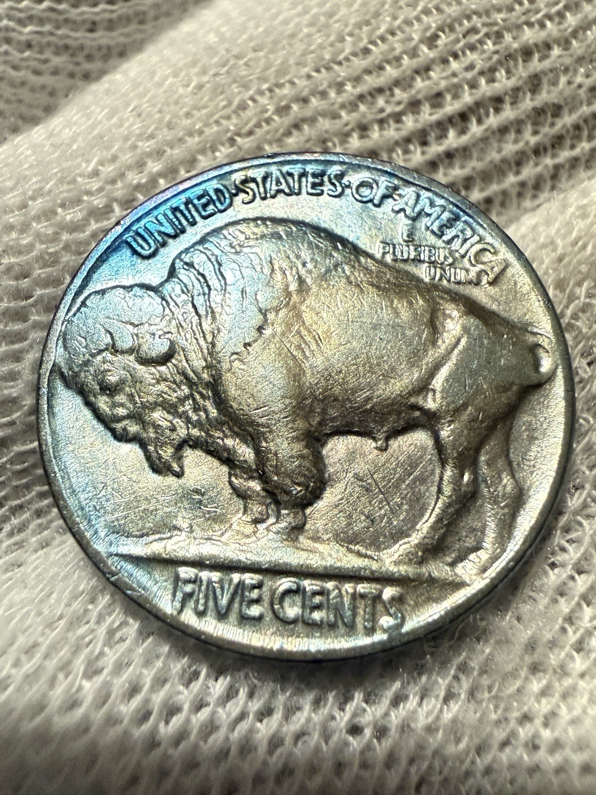 1936 5C Buffalo Nickel Lovely Dual Sided Peripheral Tone