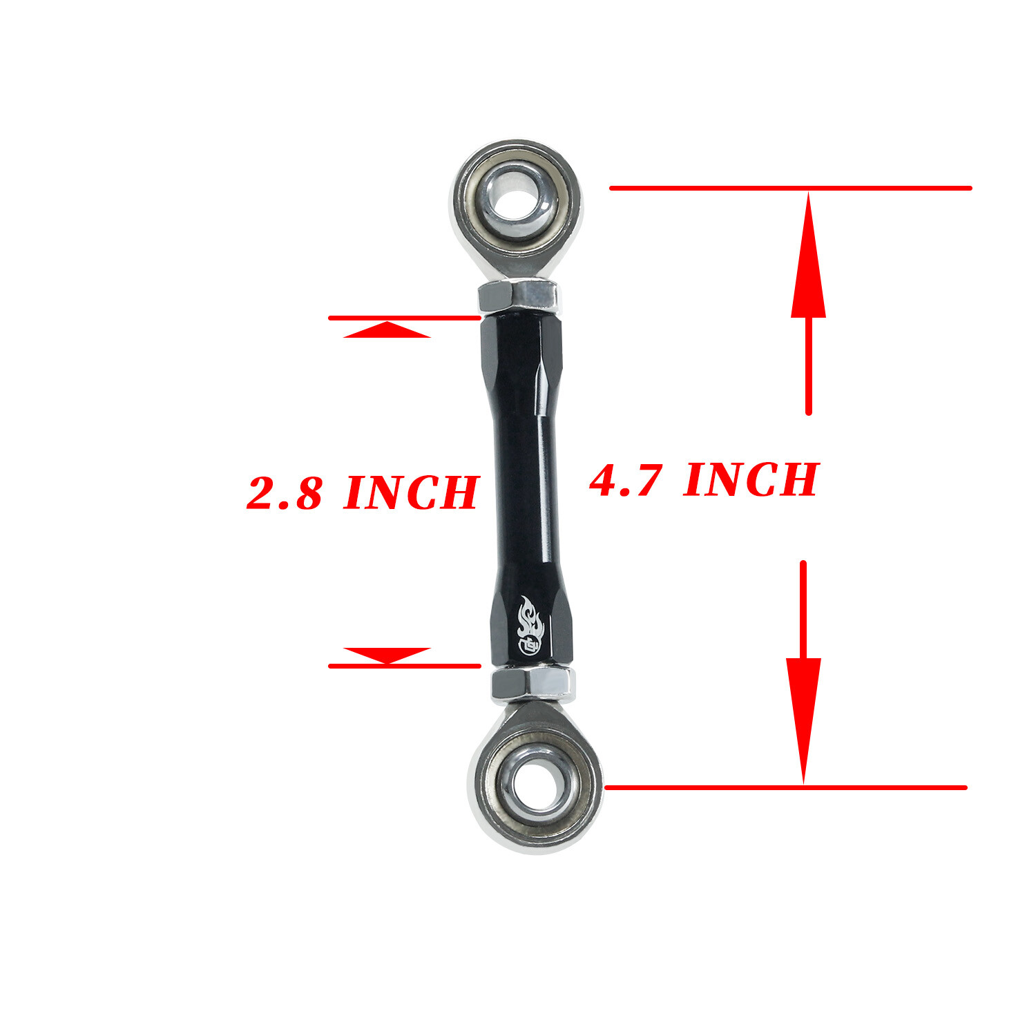 Black Engine Mount Stabilizer Linkage for Harley 09-later Touring FLHX FLTRX