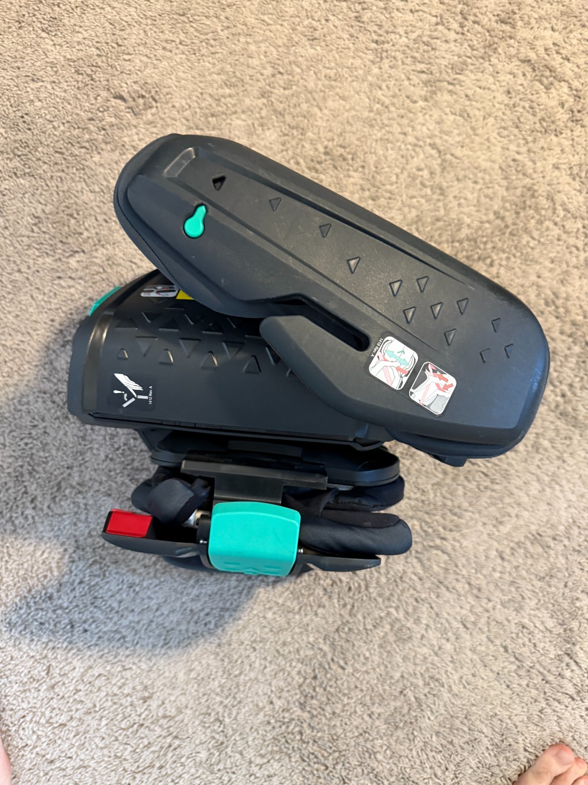 Hifold Adjustable Kids High Back Booster Seat Slate Grey