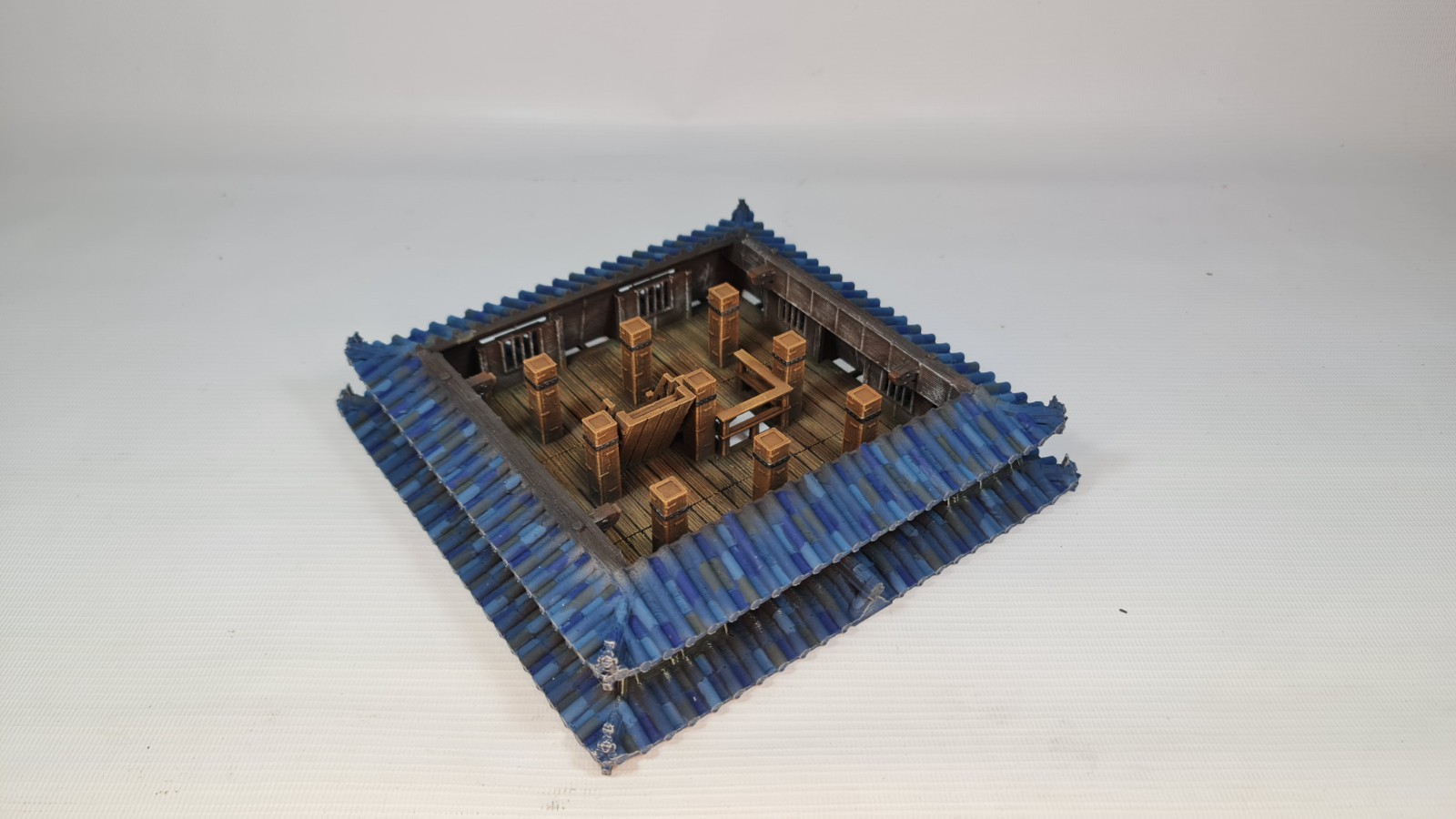 Hatsume 3D Printed Japanese Castle 28mm Miniature for Tabletop RPG