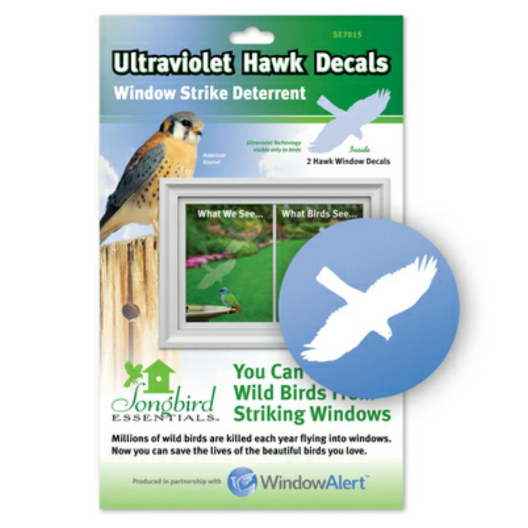 WINDOW ALERT ANTI-COLLISION CLINGS ULTRAVIOLET DECAL Prevent BIRD Window Strikes