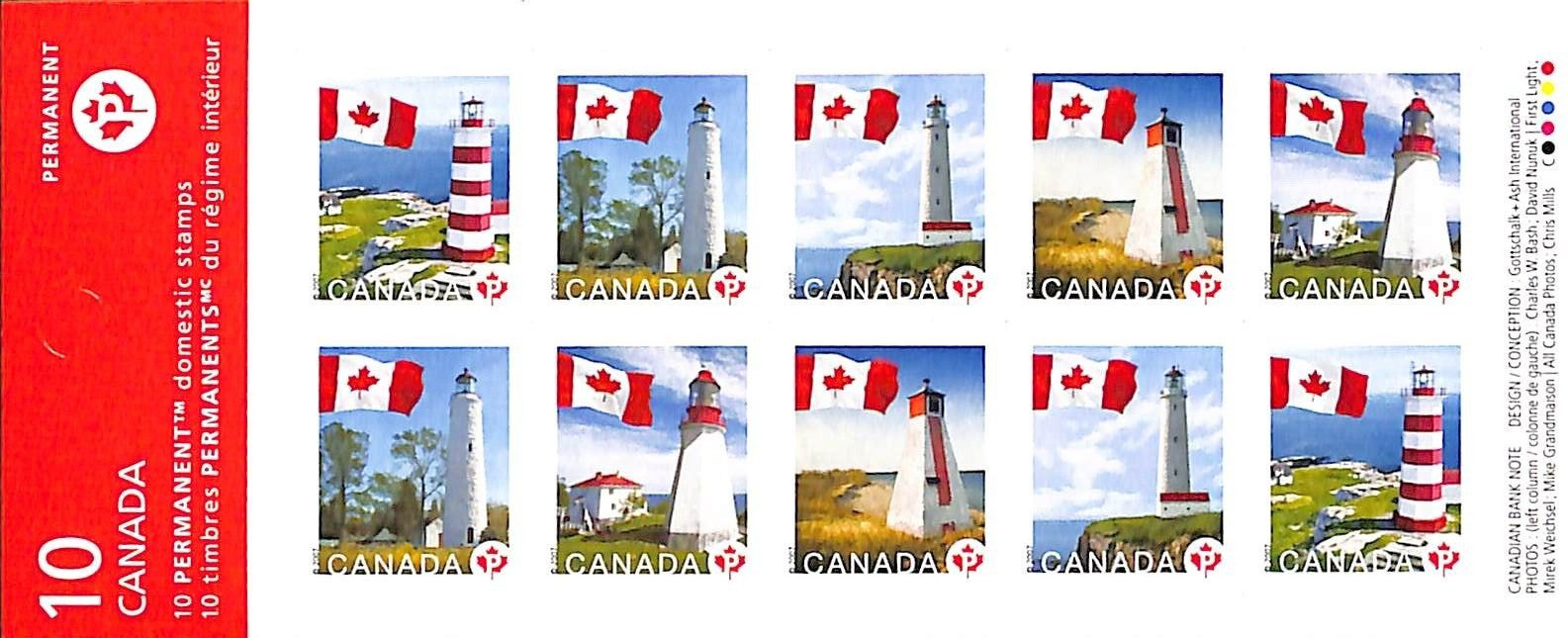 CANADA - MINT BOOKLET - VFNH - UNITRADE - BK364 (2249/53) - FLAG OVER LIGTHHOUSE