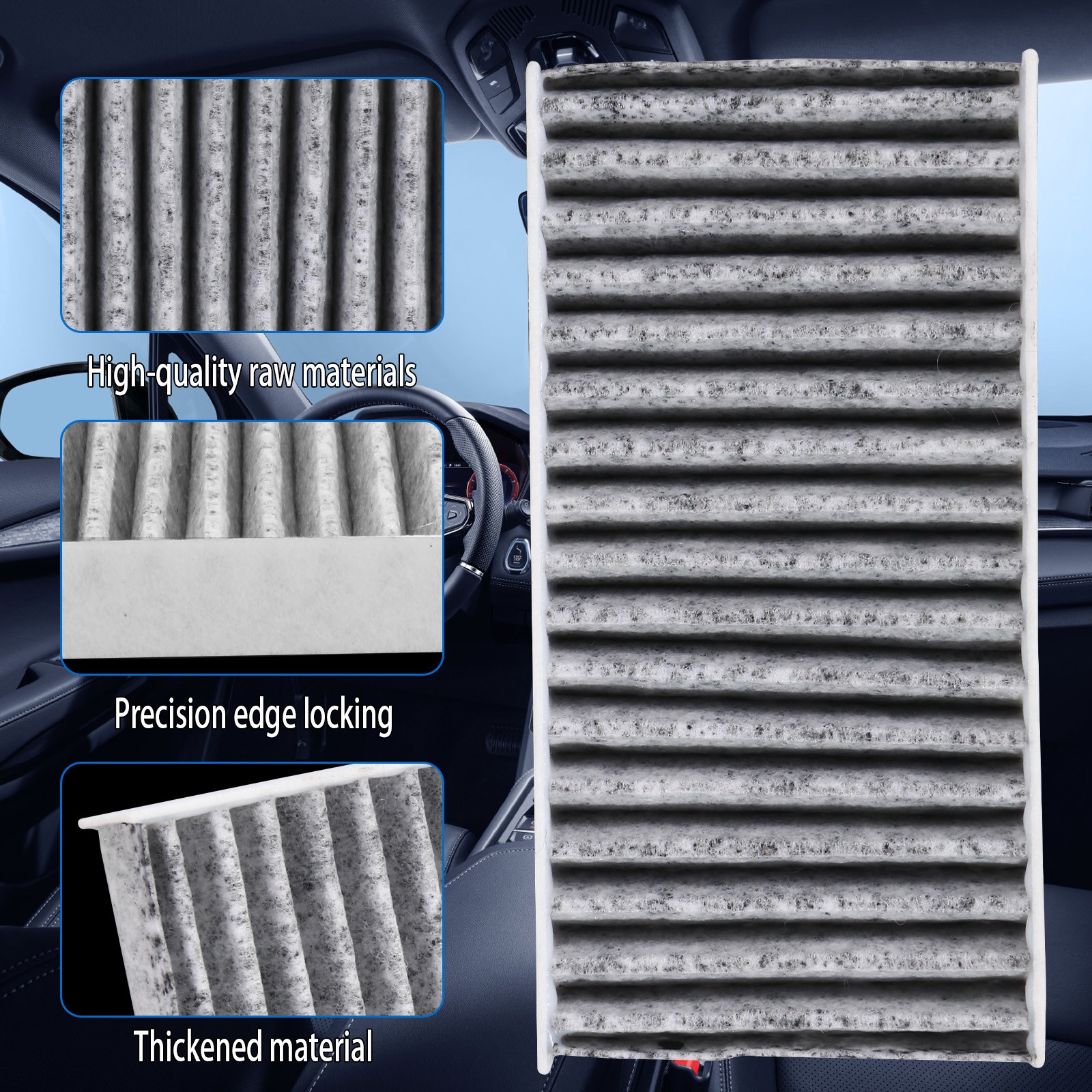 55111302AA Cabin Air Filter FIT 2011 Jeep Wrangler 3.8L 2012-2018 V6 3.6L