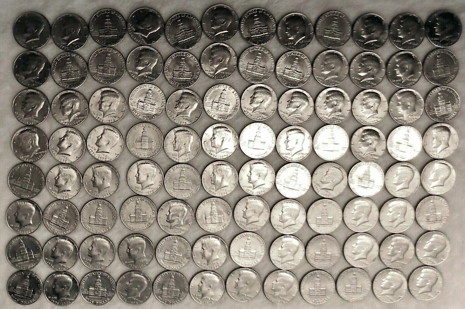 1 P or D 1776-1976 BICENTENNIAL KENNEDY HALF DOLLAR. BUY 2 GET A P+D+ A DISCOUNT