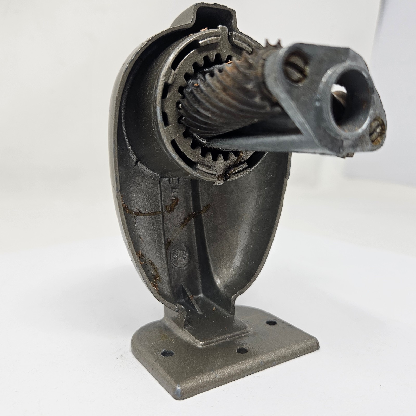 Vintage BOSTON Model KS Manual Pencil Sharpener Revolving 8 Hole Steel USA