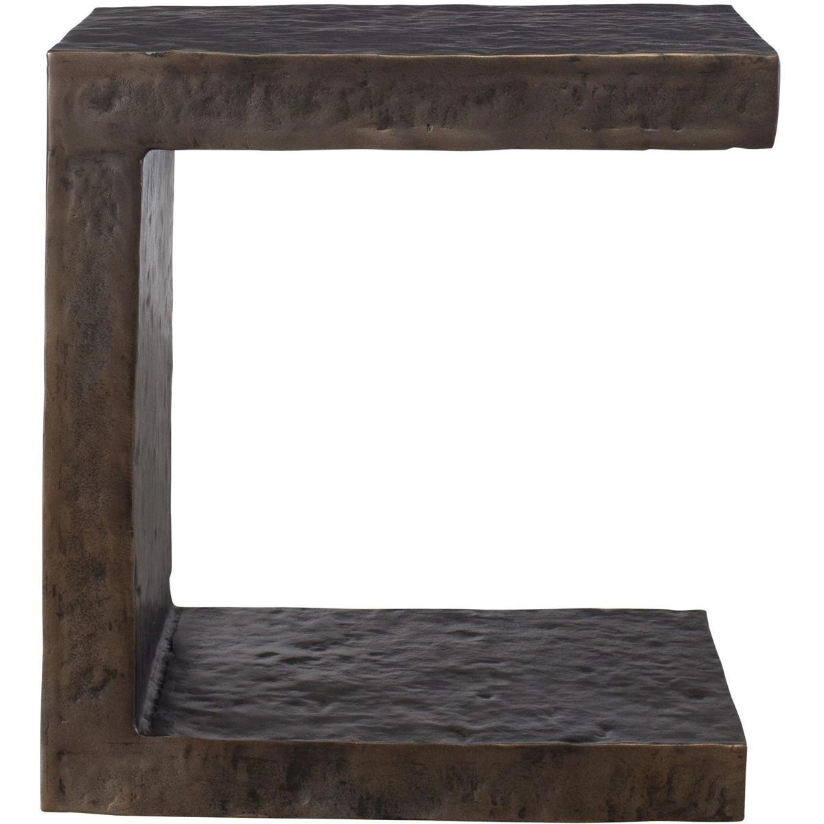 Uttermost 50213 Obra 22 X 20 inch Dark Bronze Outdoor Side Table