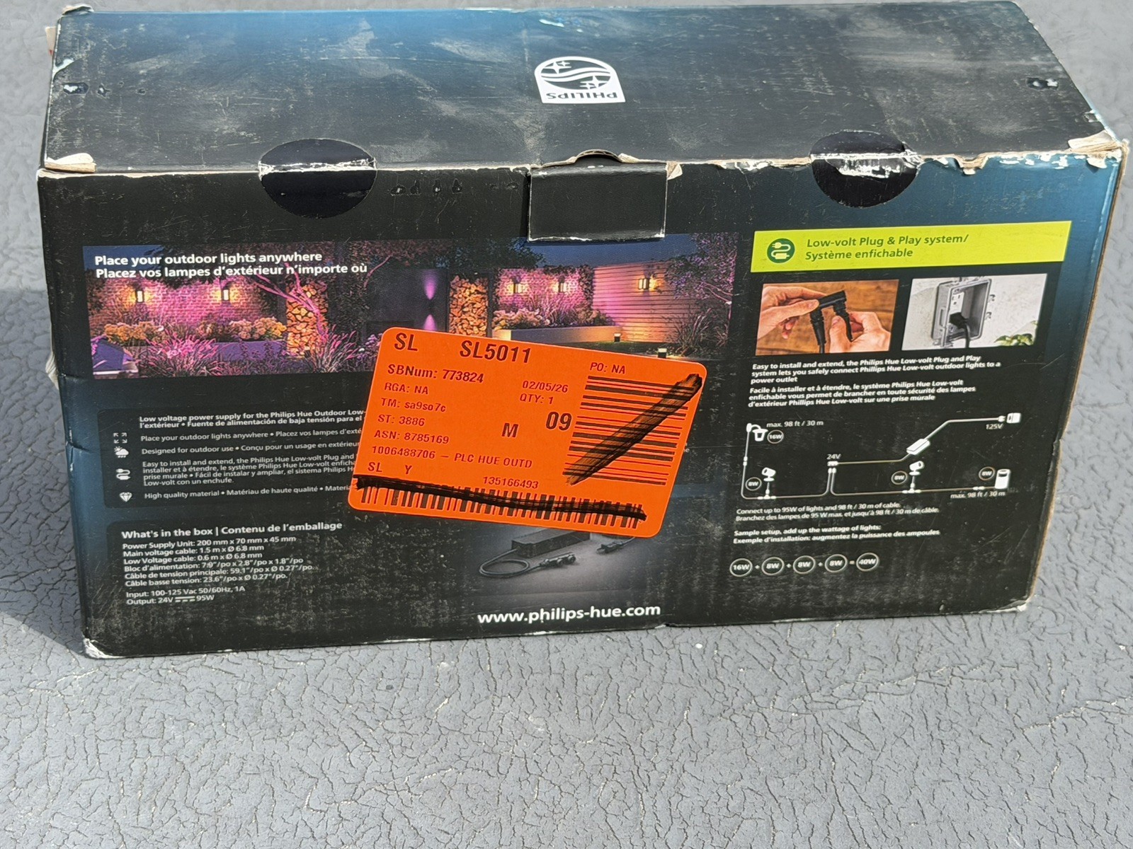 Philips Hue 95W Outdoor Power Supply Black Low Voltage Fully Weatherproof NEW ✅