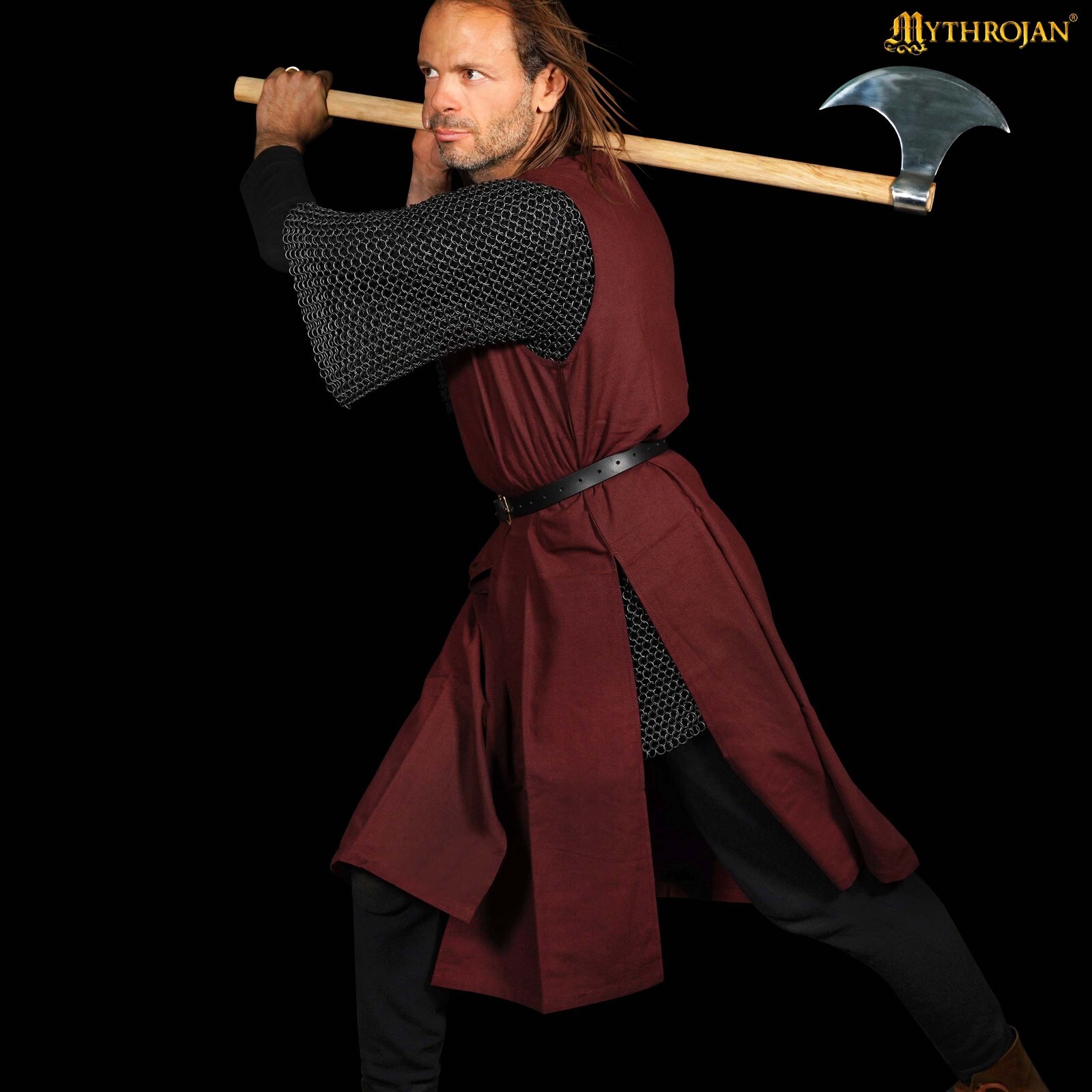 Medieval Canvas Tabard with 100% Cotton Canvas for Knight Crusader Costume Brown