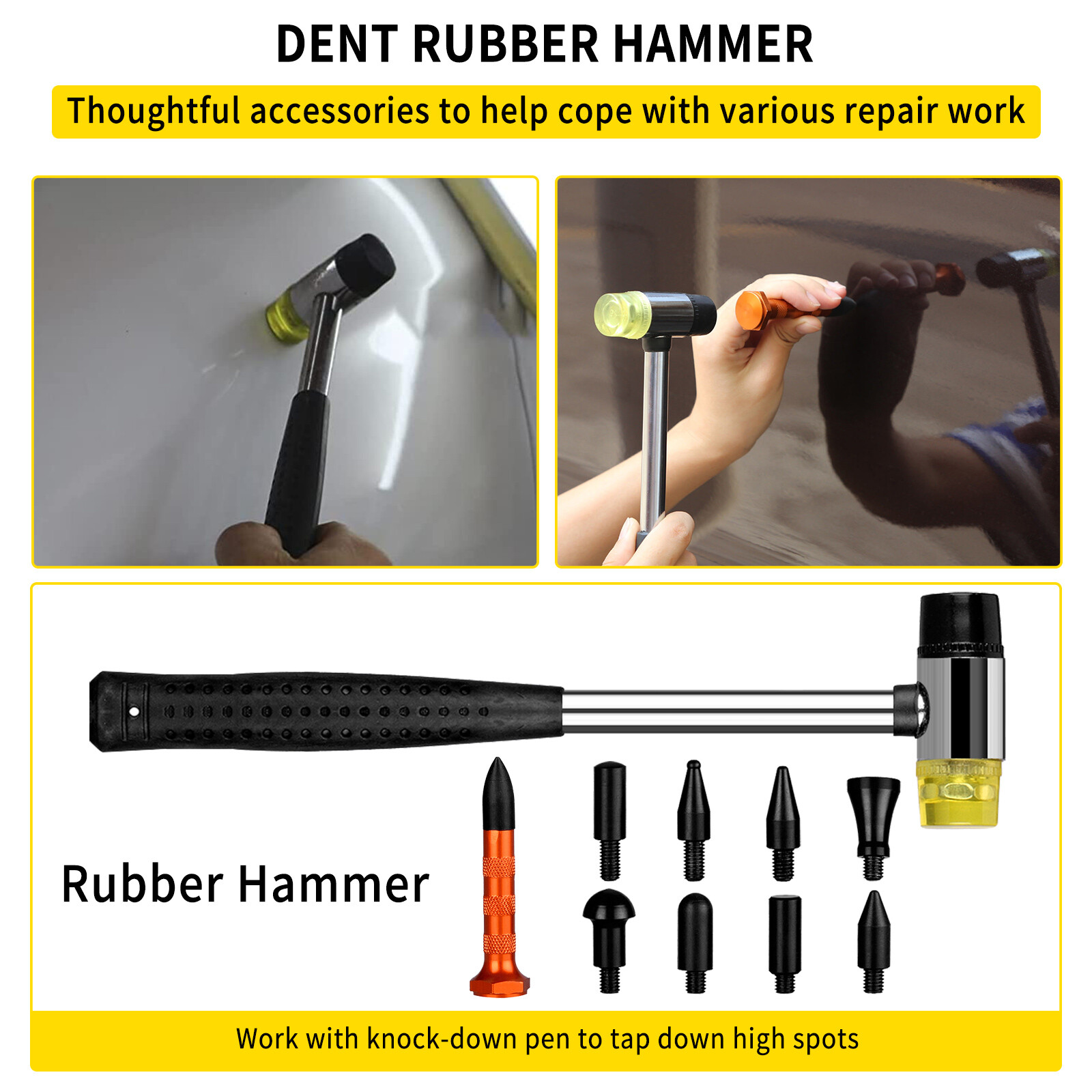 Car Body Dent Puller Bridge Lifter 87PC Paintless Hail Remover Repair Kit