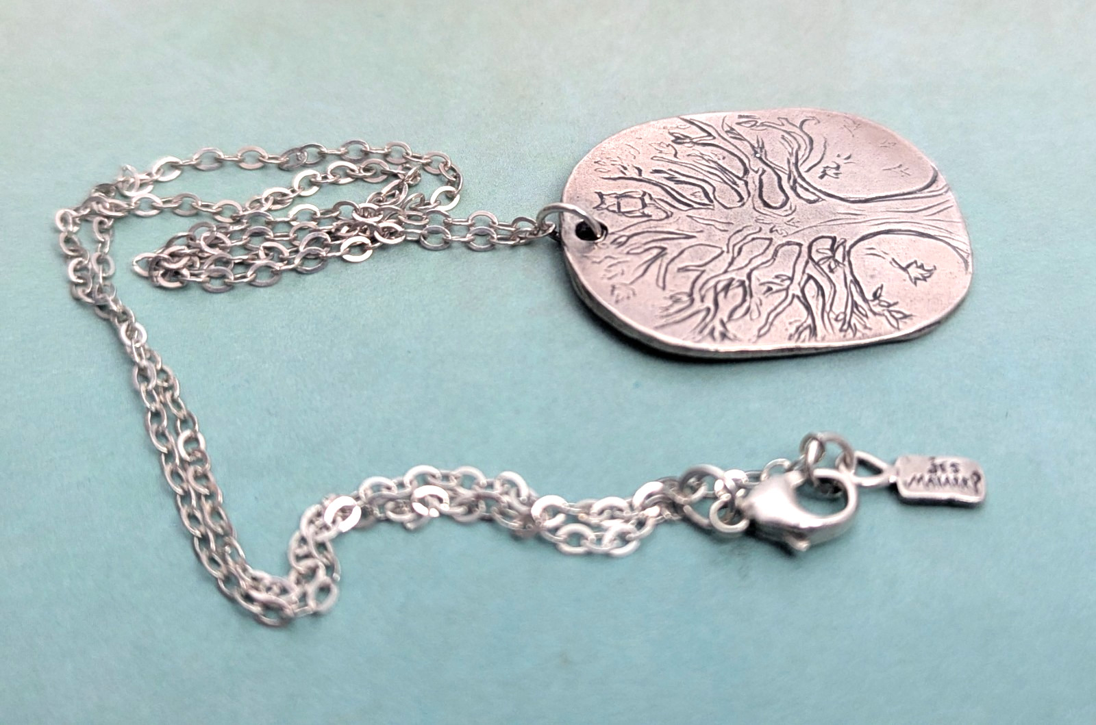 Jes MaHarry Necklace Bracelet Set Stand Strong Tree Of Life Sterling Silver