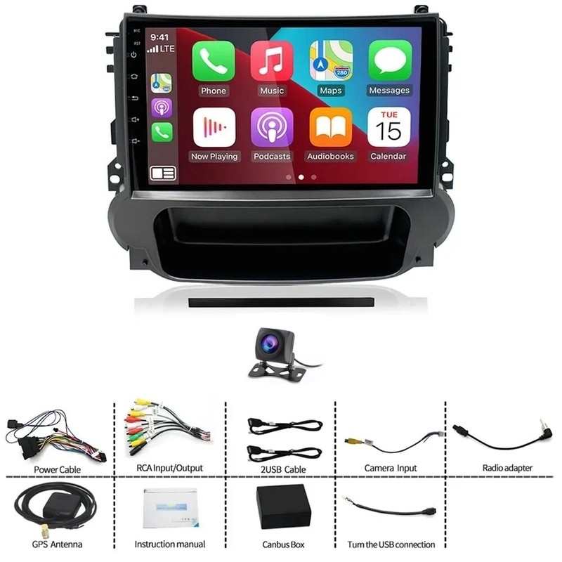 CarPlay For 2012-2014 Chevrolet Malibu Car Radio Stereo 2GB+64GB GPS Head Units