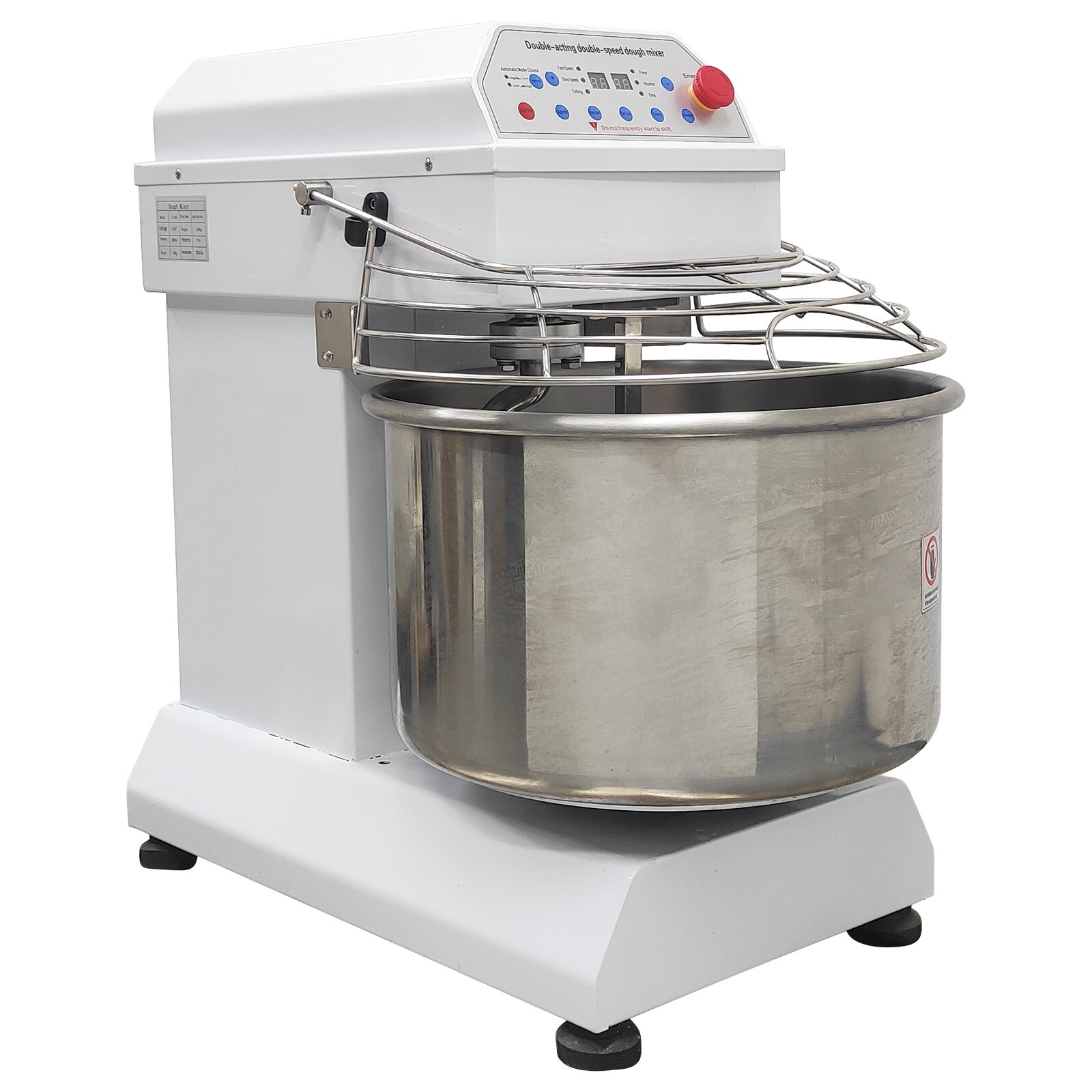110V 40QT Commercial Dough Mixer Machine Double-acting Double-speed Food Prepara