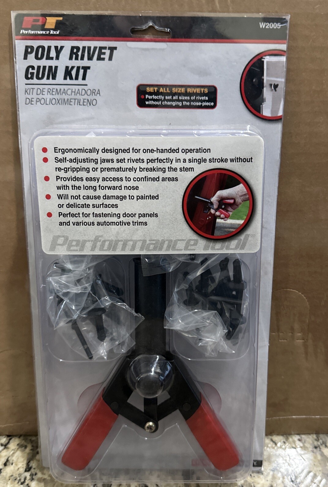 NEW Performance Tool W2005 Poly Rivet Gun Kit (BN351)